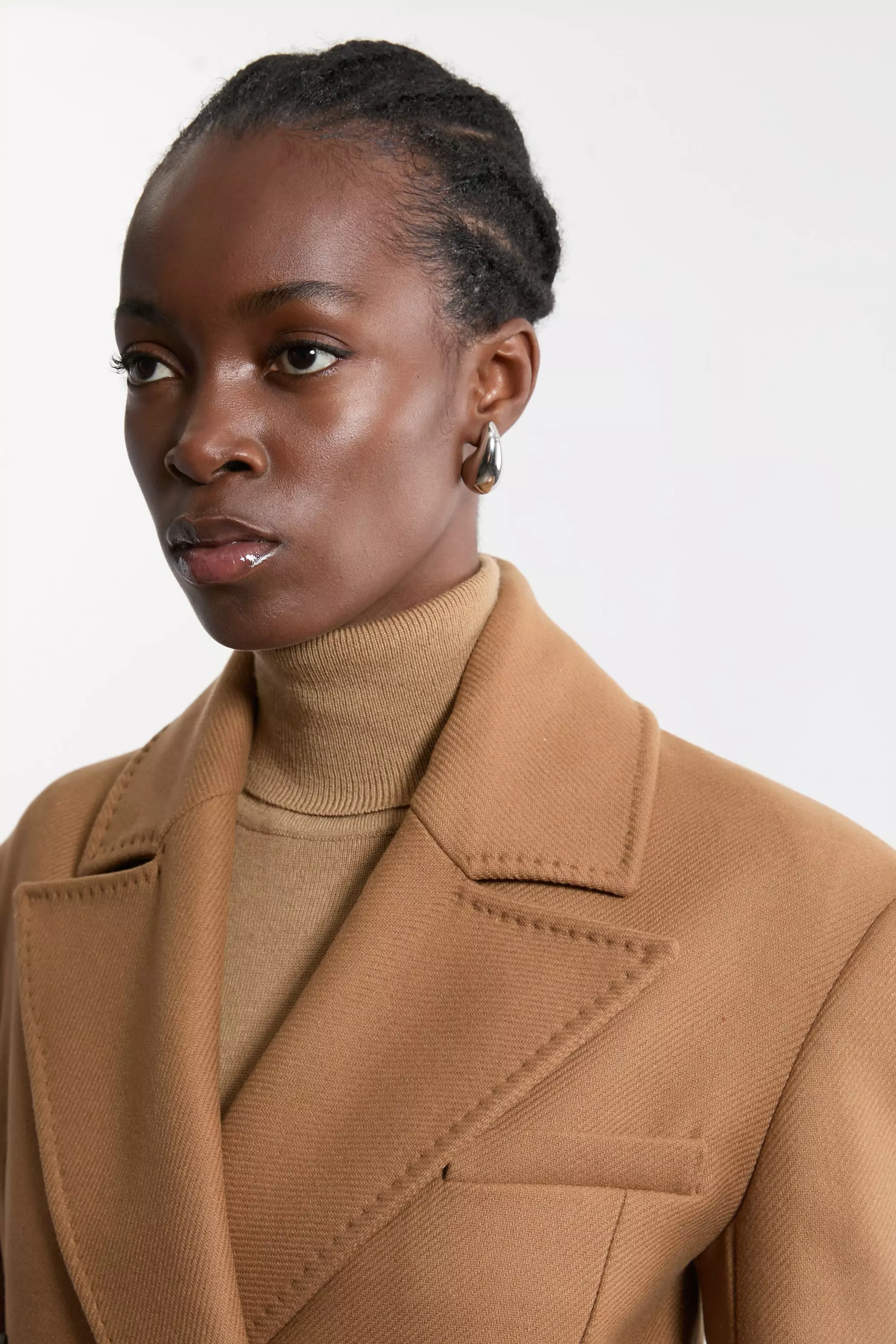 Italian Wool Blend Double Breasted Coat | Karen Millen