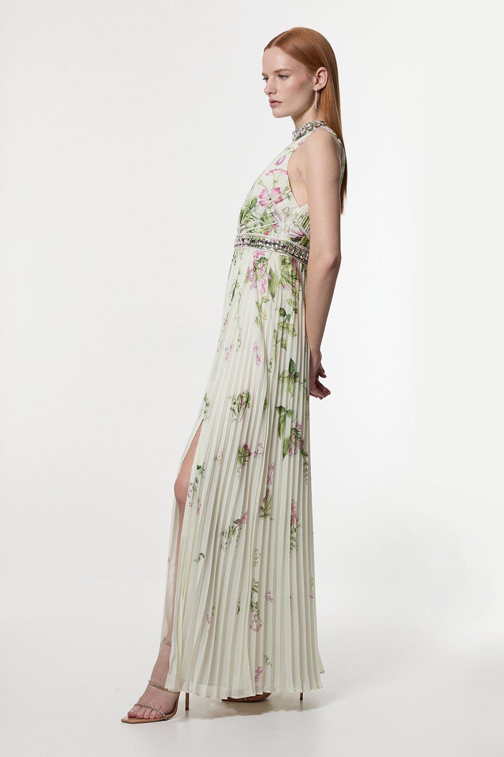 Diamante Dresses | Black & Mesh Diamante Dresses | Karen Millen