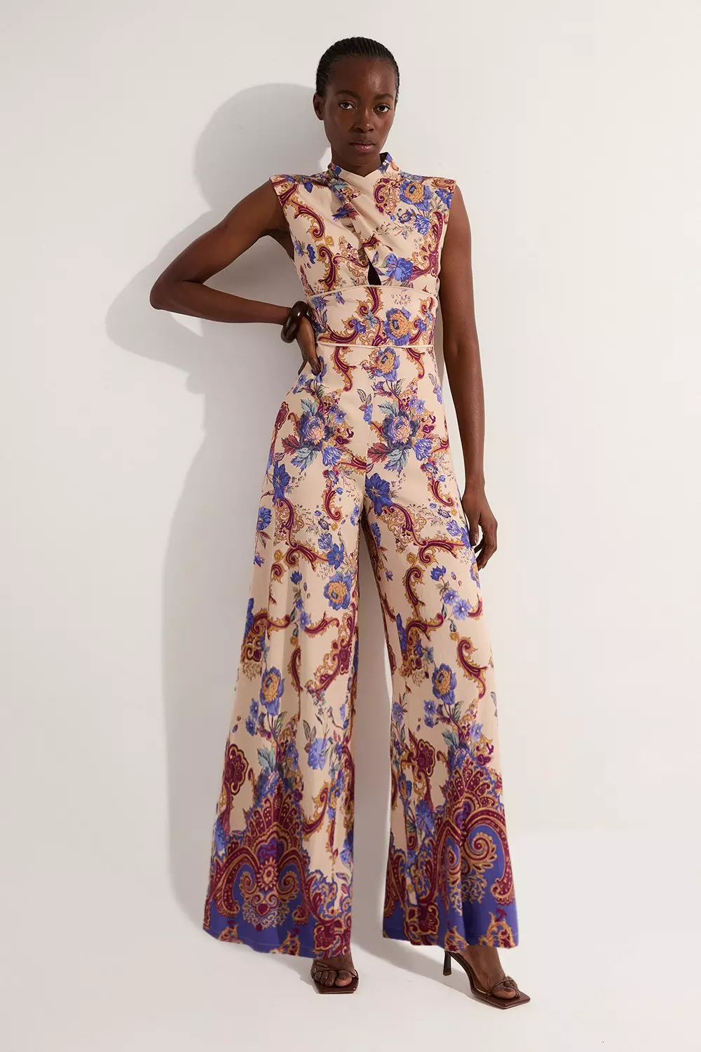 [JILLSTUART]★25SS★韓国人気★Woven Cotton Blend Jumpsuit bkk18844_khaki_xl?$