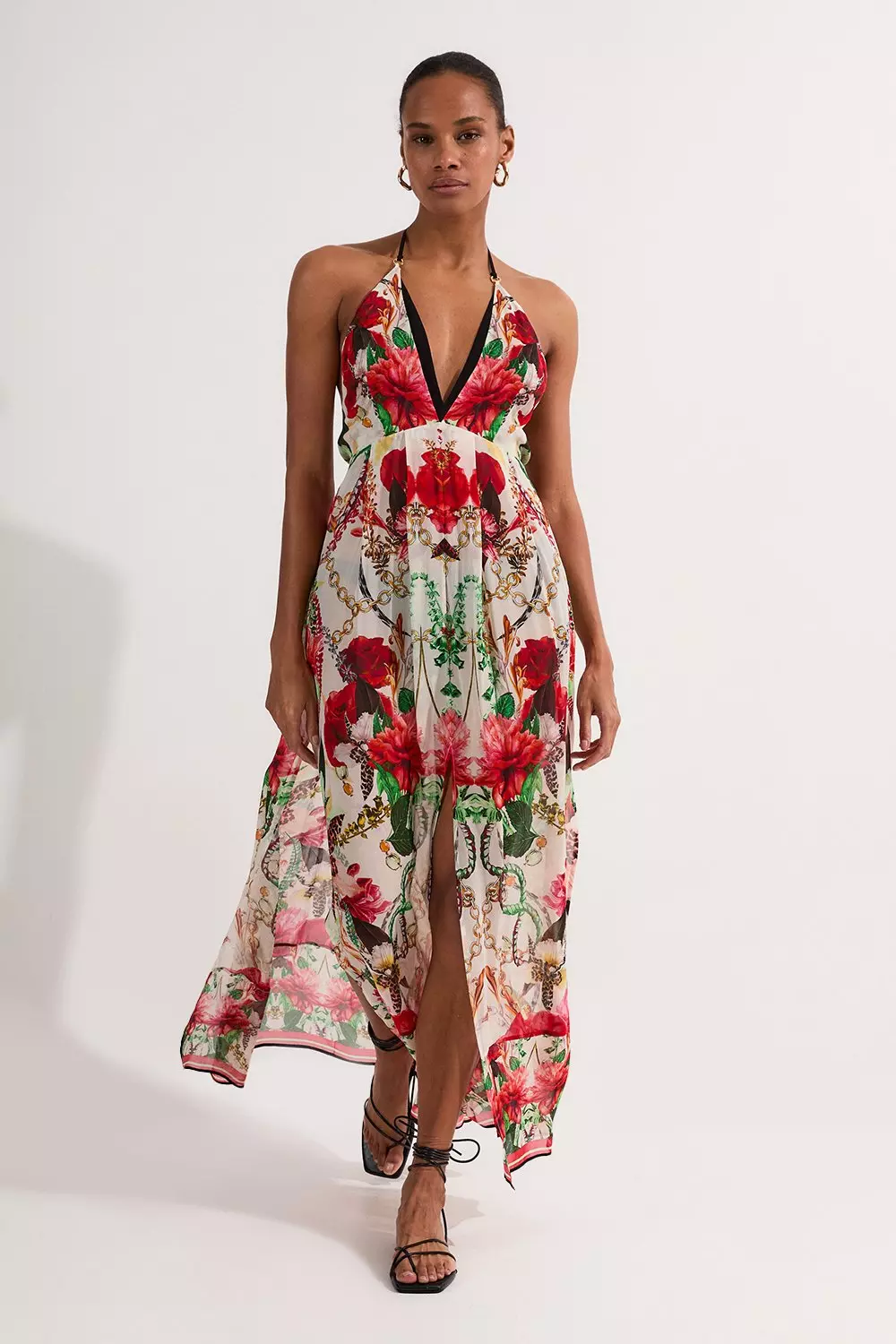Memorable Eye-Catching Backless Beach Maxi Dress