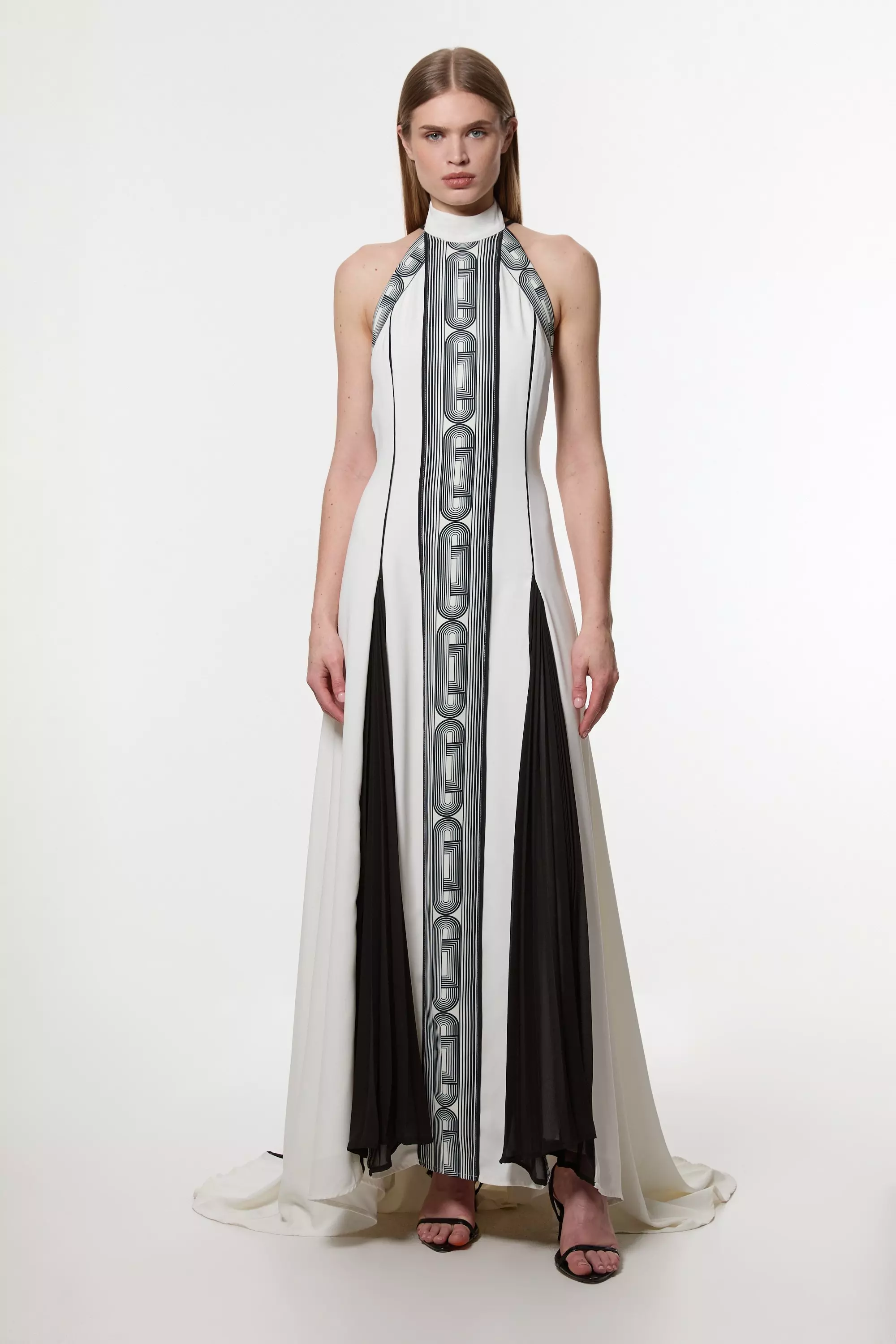 Mono Amelia Graham Printed Statement Woven Gown alternative image