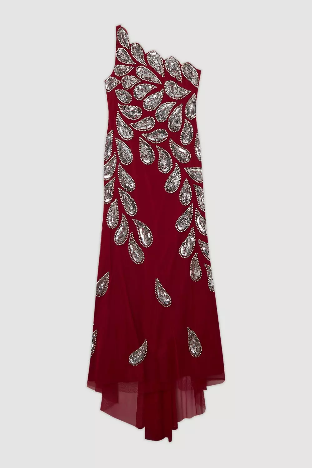 【Karen Millen】ペイズリー柄 ワンショルダー マキシドレス bkk23444_fuchsia_xl?$