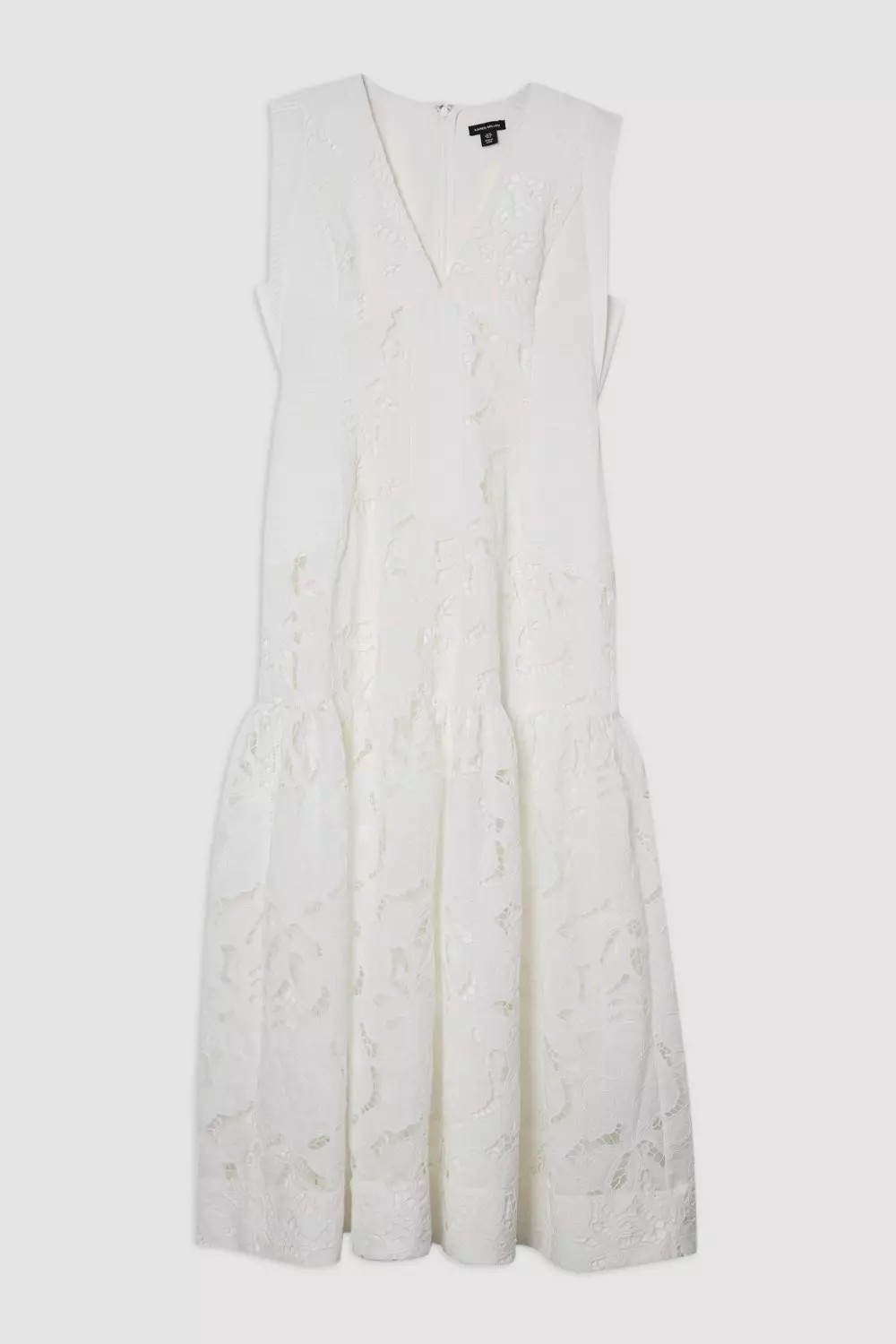 KAREN MILLEN テーラード スイートハートネック ミディドレス KAREN MILLEN テーラード スイートハートネック ミディドレス