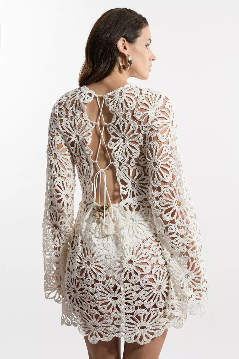 Beach Crochet Mini Dress | Karen Millen