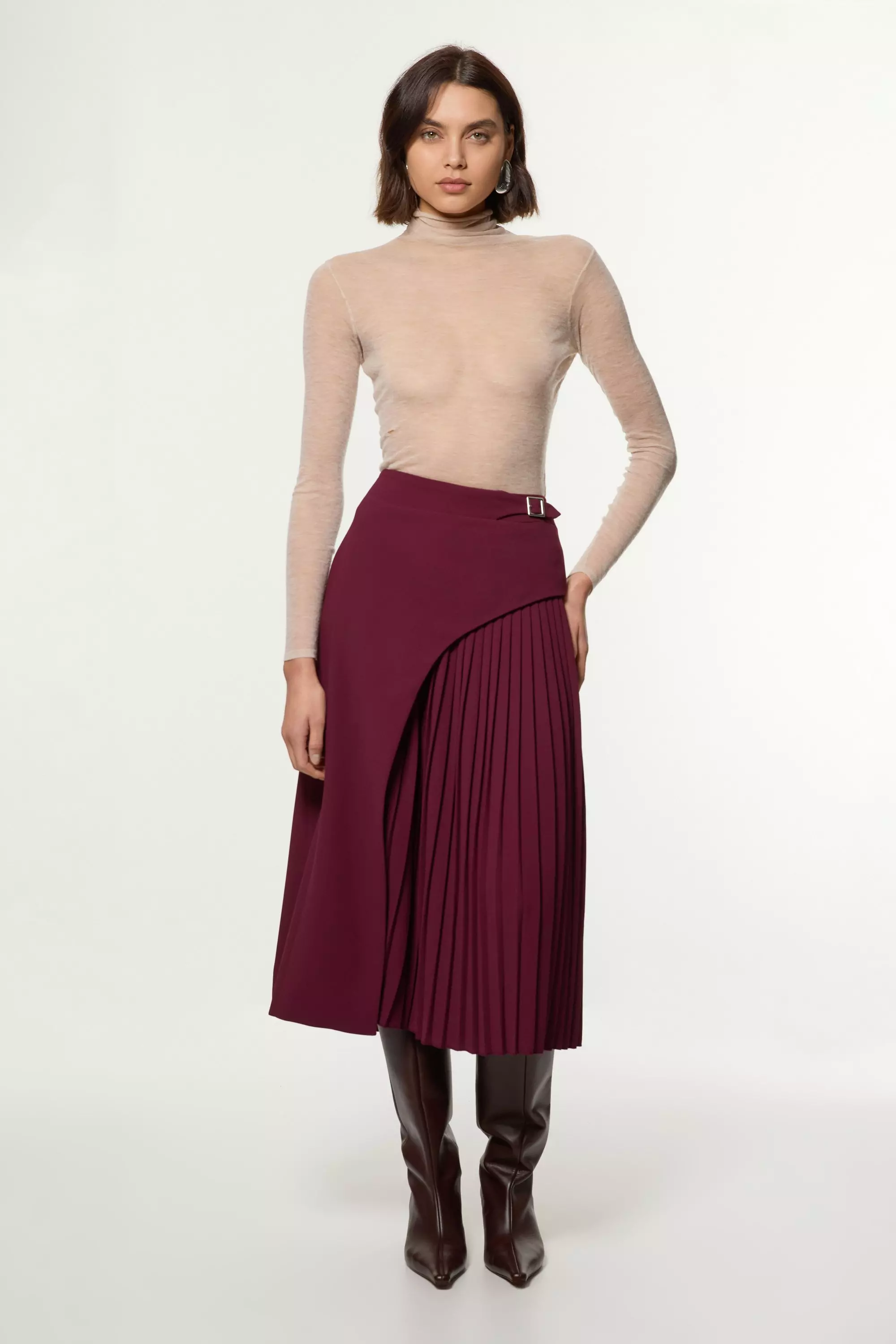 Petite full midi skirt best sale