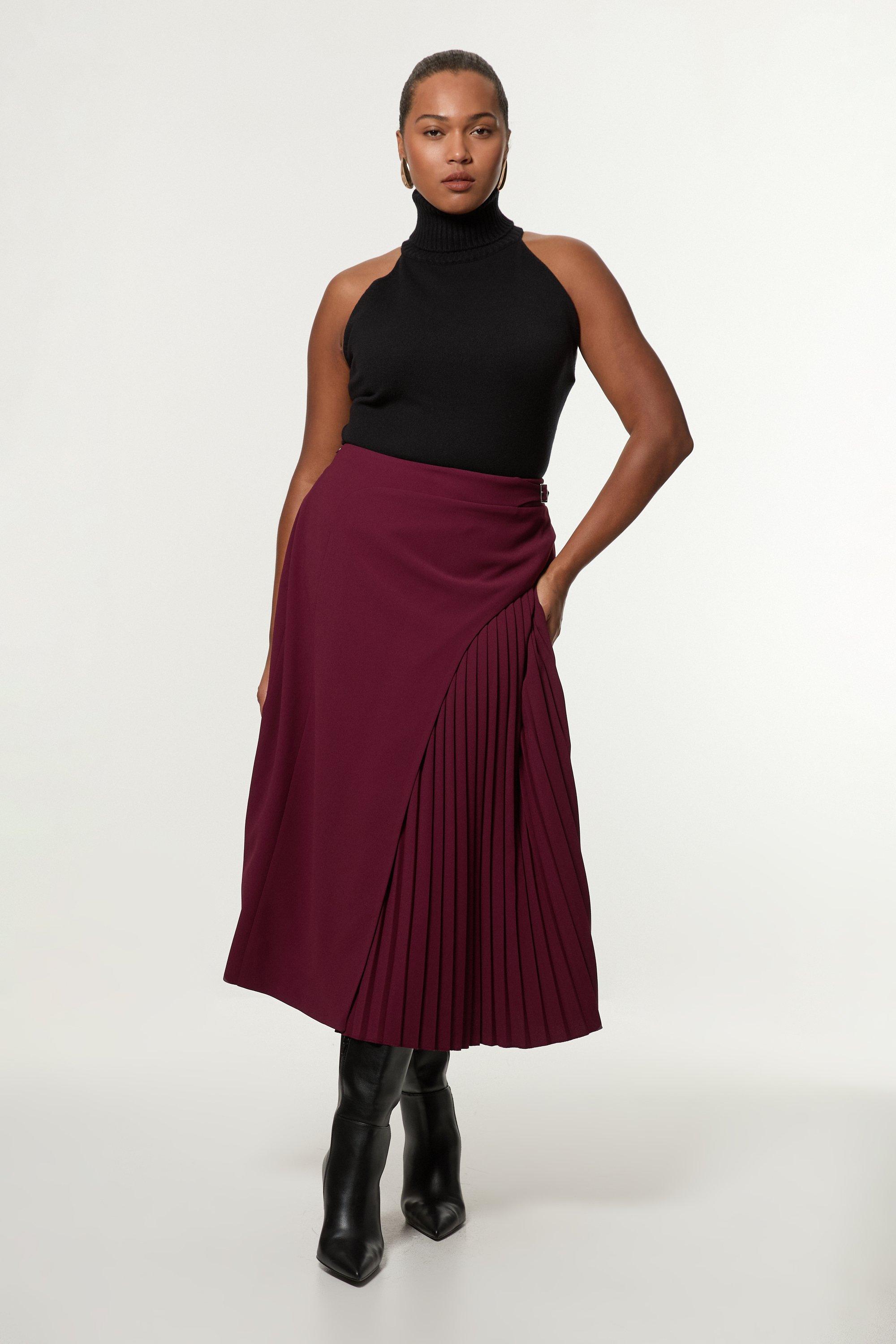 Red skirt karen millen hotsell