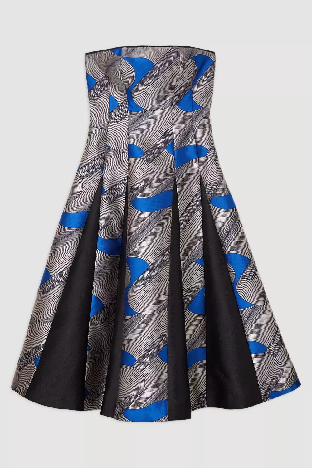 【Karen Millen】Amelia Graham プリント バンドゥ プロムドレス Amelia Graham Printed Tailored Bandeau Prom Dress | Karen Millen