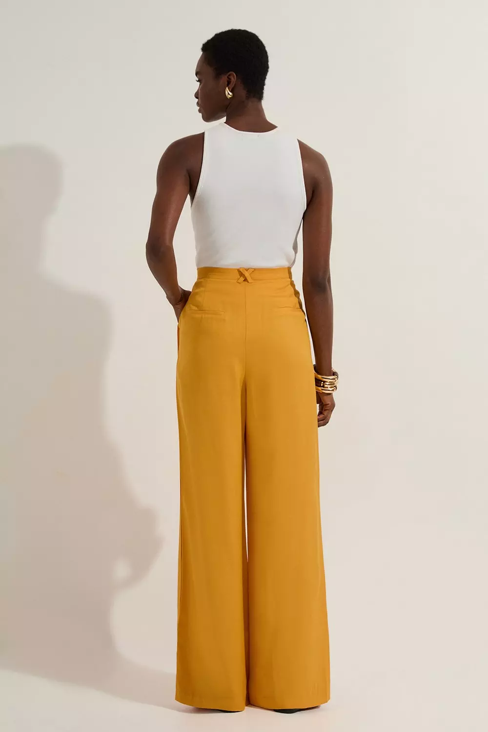 【極美品】23SS stein BELTLESS WIDE TROUSERS M ssstein シュタイン】 LONG WIDE TROUSERS / GREY KHAKI