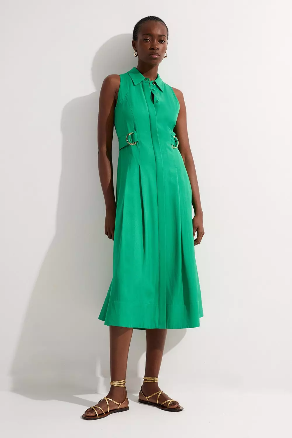 ◆KAREN MILLEN◆ ホルターネックオープンバックドレス / green Green Prom Dresses | Dark Green & Light Green | Karen Millen US