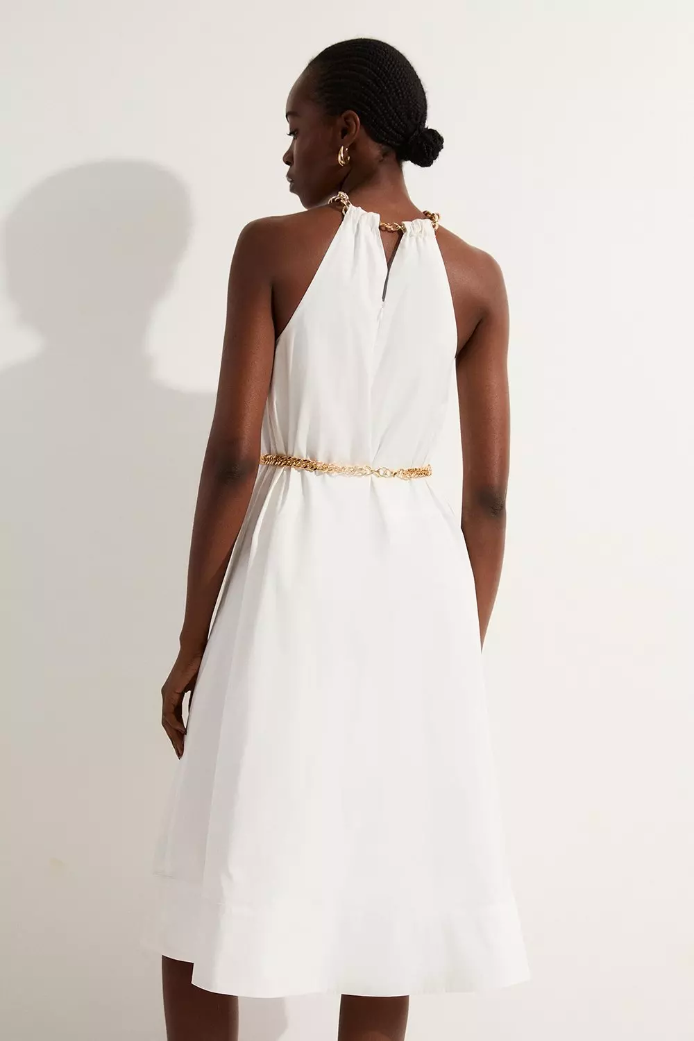 【KAREN MILLEN】コットンポプリンドレス ミディ丈 bkk13688_white_xl?$
