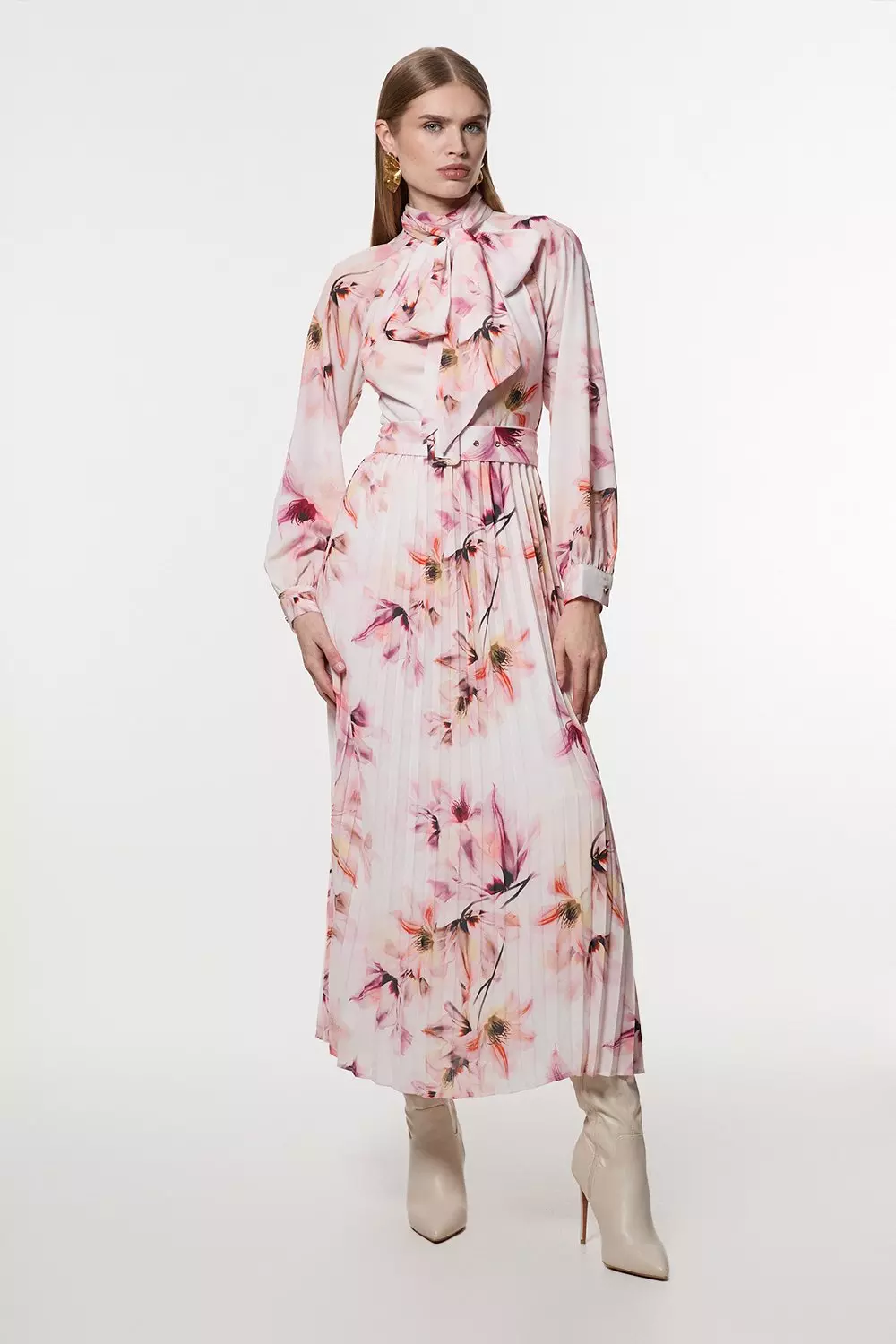maxi white party dress with V neck line for women 2366#