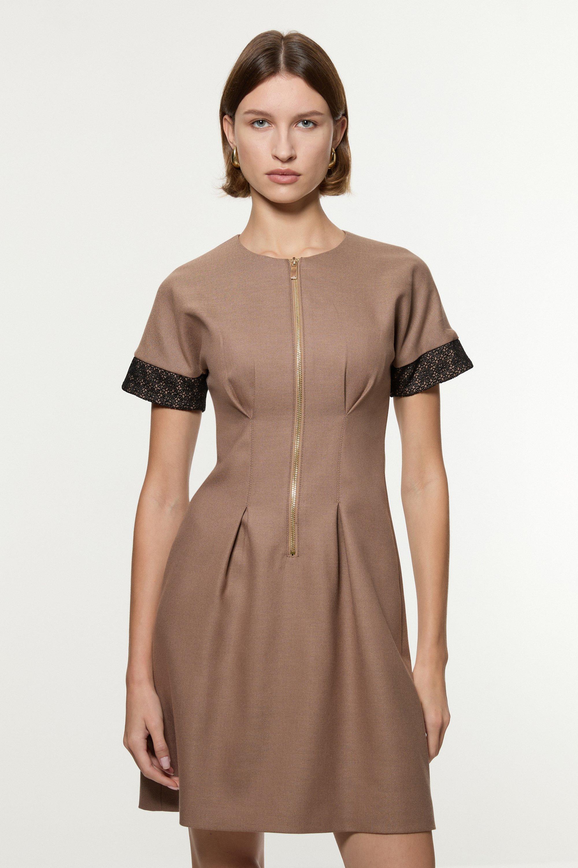 Zip Front Dresses | Karen Millen US