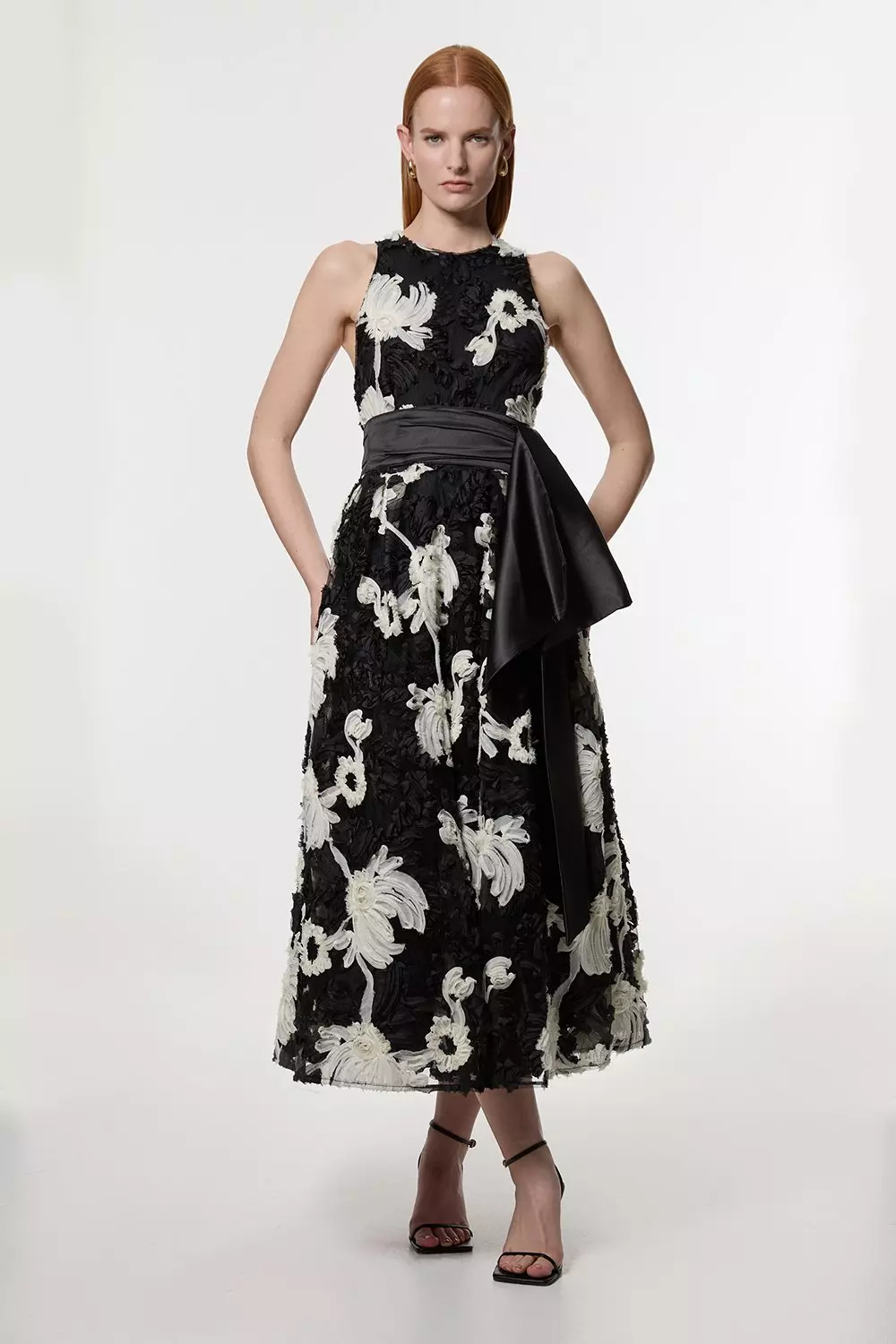 KAREN MILLEN マキシドレス ヴィンテージ 花柄 Ａライン bkk20740_floral_xl?$