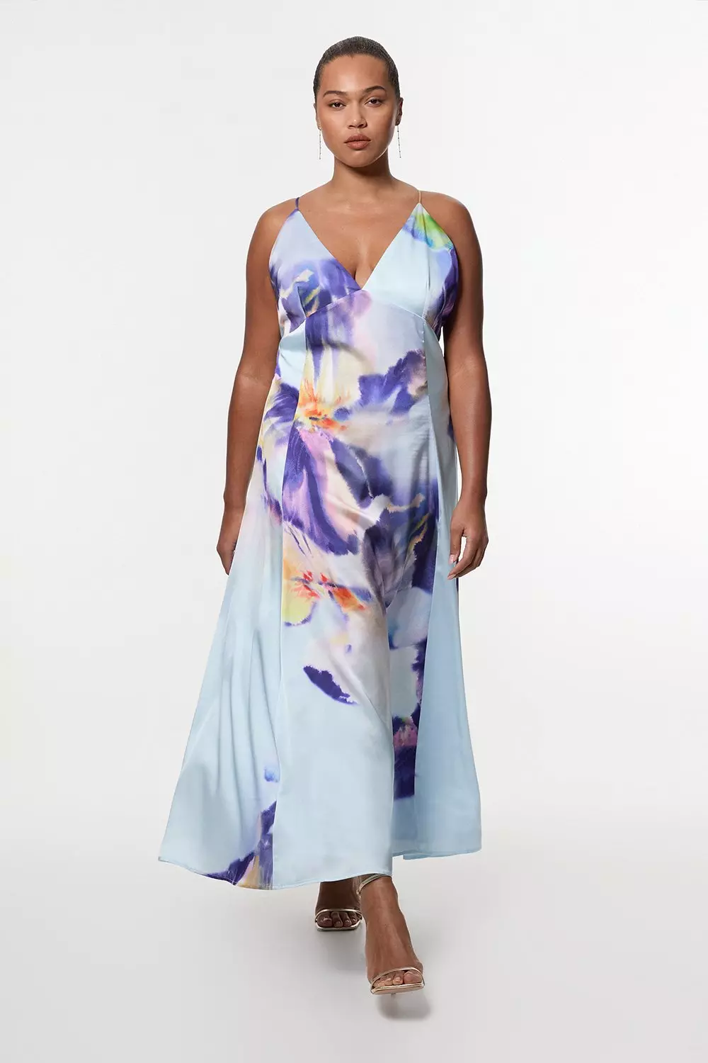 ②最終価格♡Back Ribbon Tiered Satin Dress 10680-cogn-front!cropl!bgcd!
