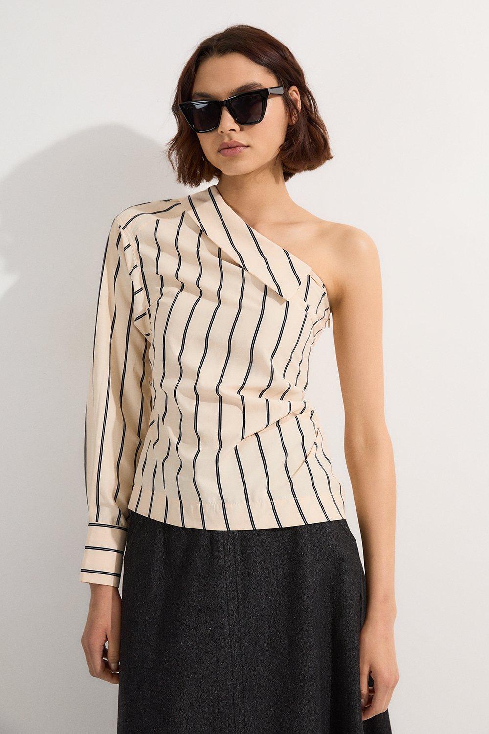 One Shoulder Tops | Karen Millen US