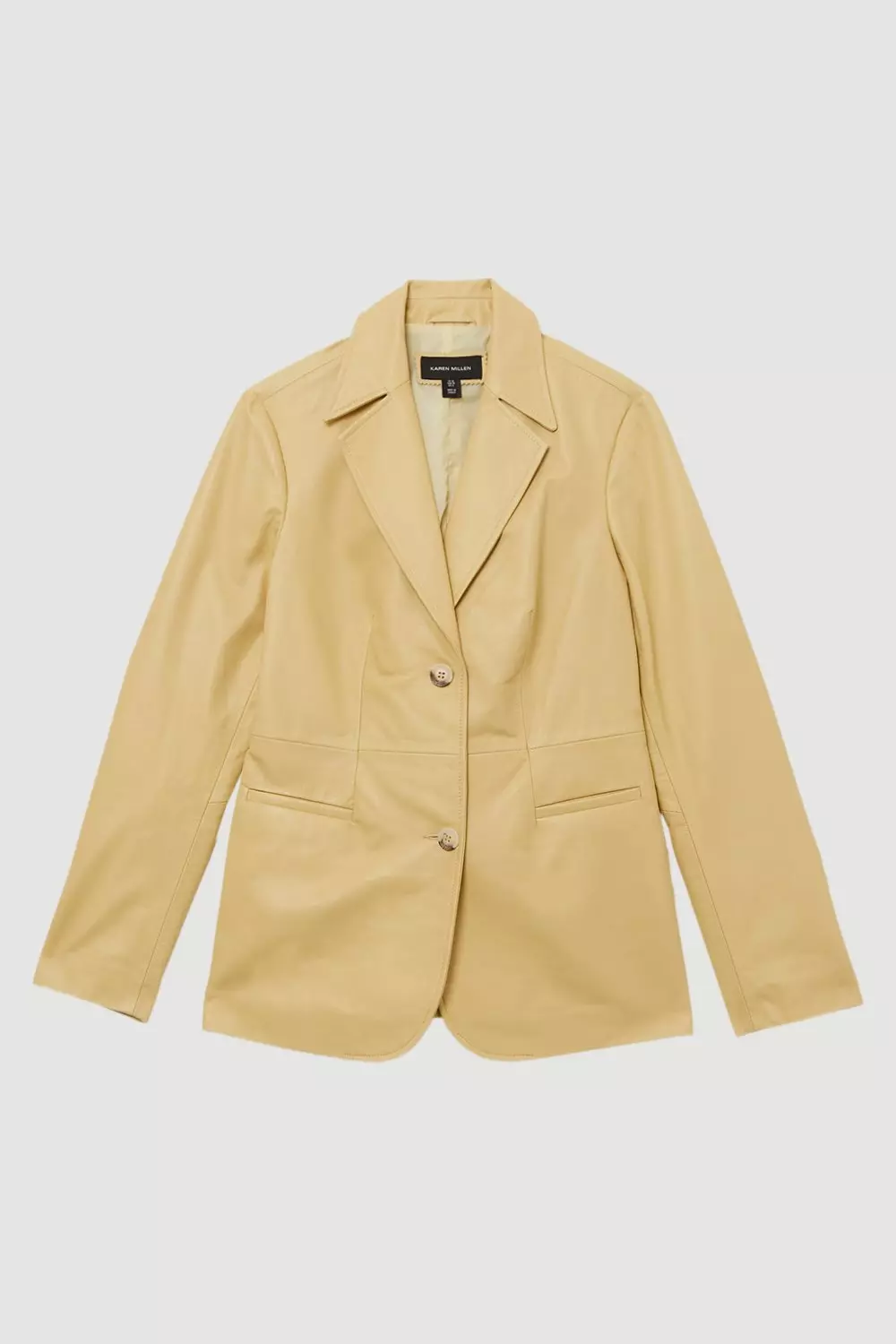 Karen millen yellow leather jacket best sale