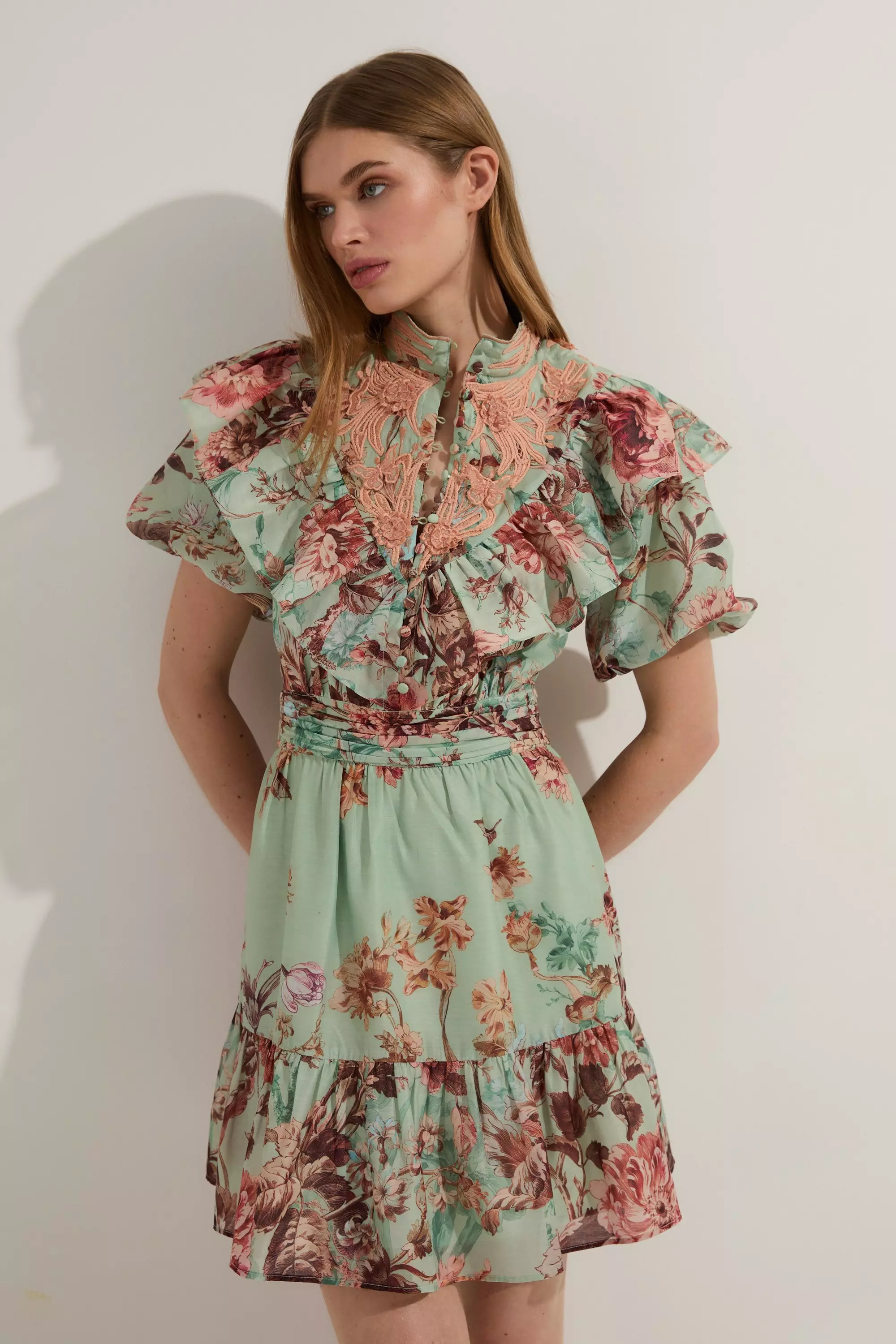 Casual linen midi dress 2393