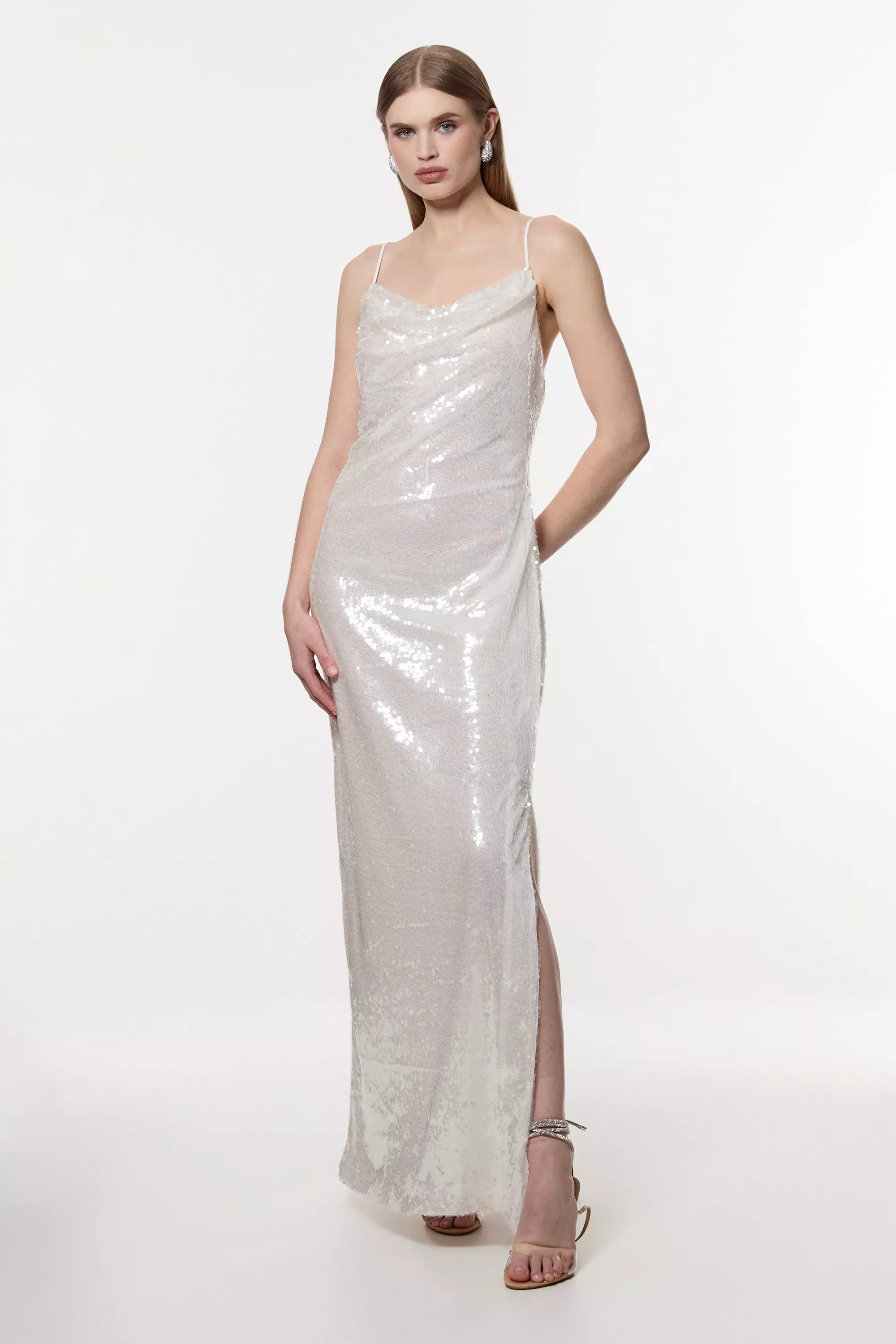 KAREN MILLEN 日本未入荷 モノ ストラップレス マキシドレス 日本未入荷☆Karen Millen ノースリーブマキシワンピース