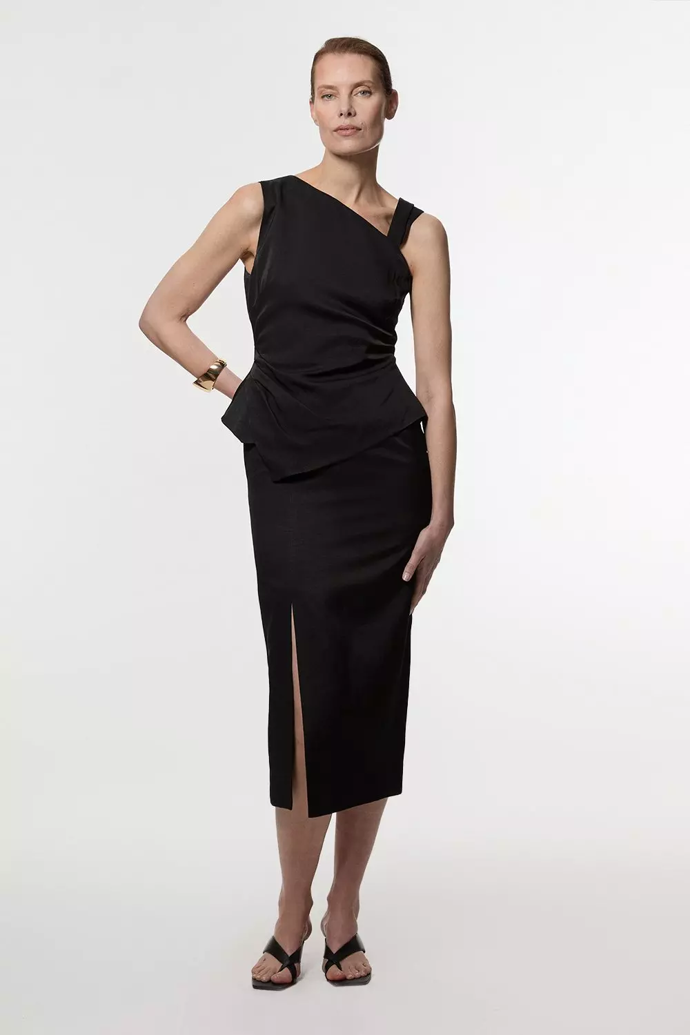 Karen Millen ロングドレス 送料込】結婚式・パーティー・オシャレパーティーロングドレス