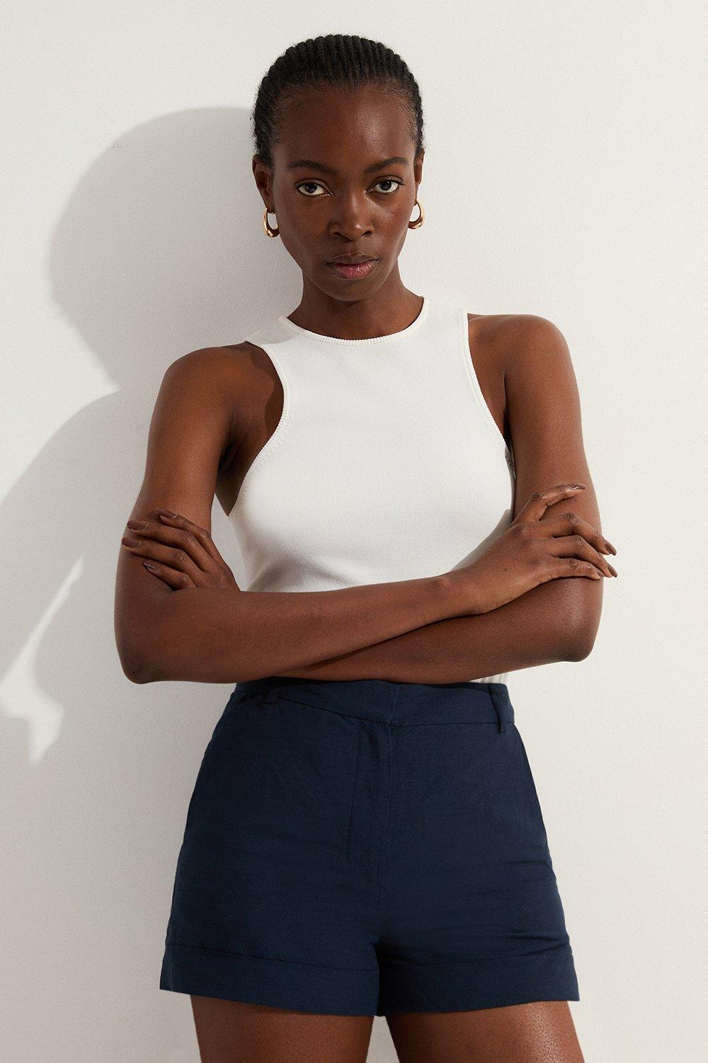 Wide Leg Shorts | Wide Leg Denim Shorts | Karen Millen