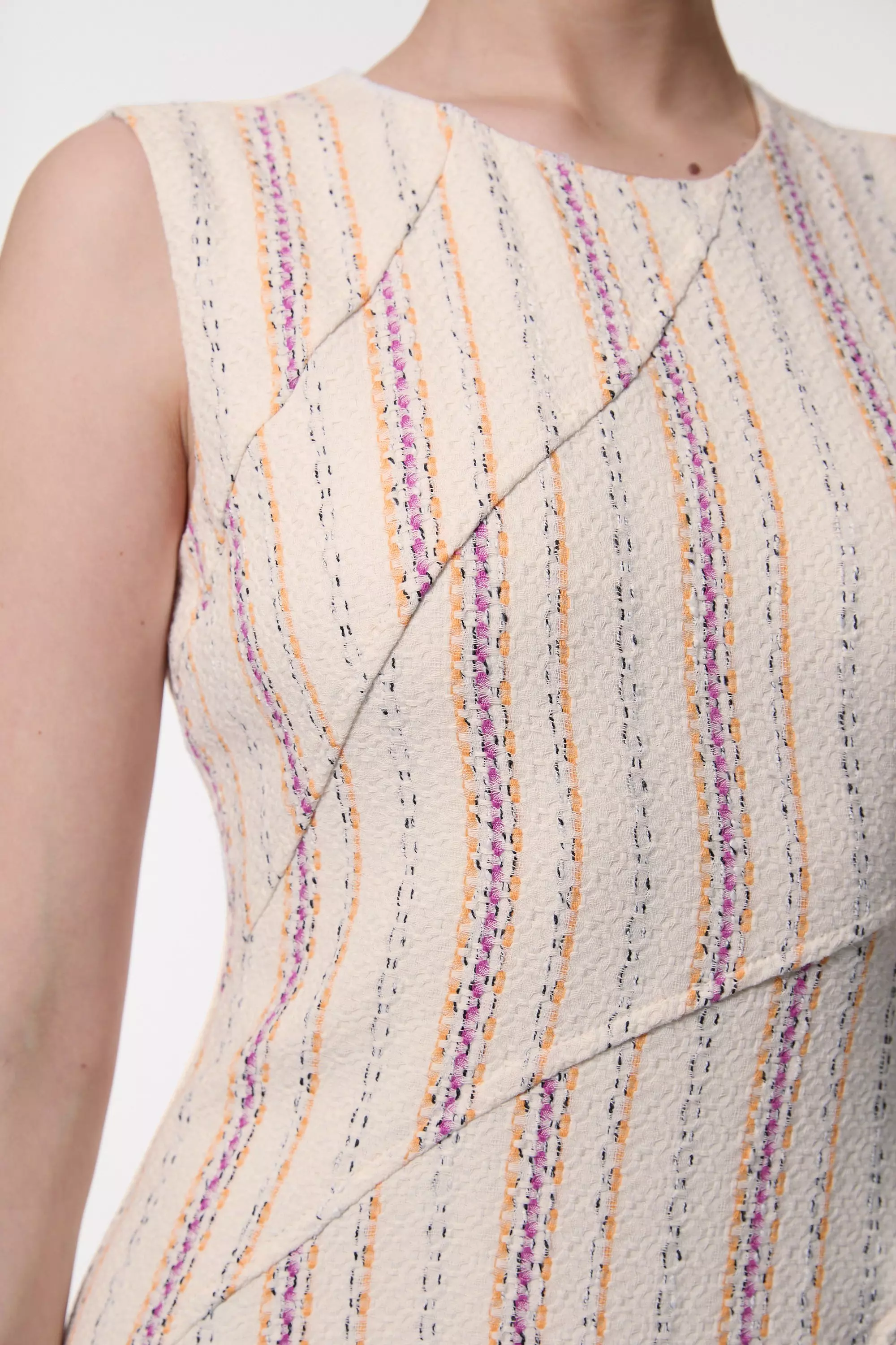 日本未入荷★Karen Millen ビーズＡラインスカート Premium Woven Stripe Tailored A-Line Midi Dress | Karen Millen