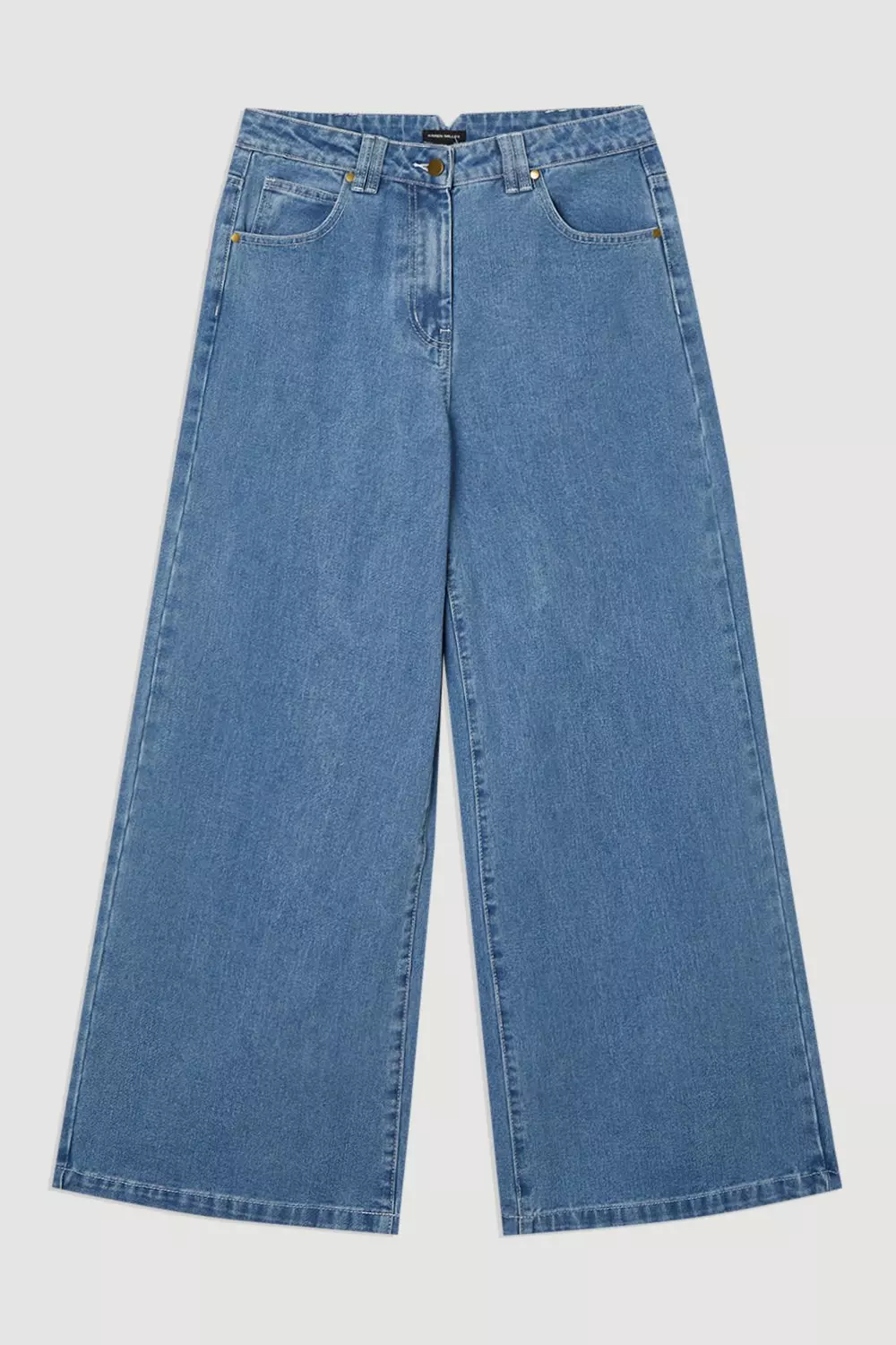 Mid blue Lichen Denim Soft Wash Relaxed Straight Leg Jean alternative image