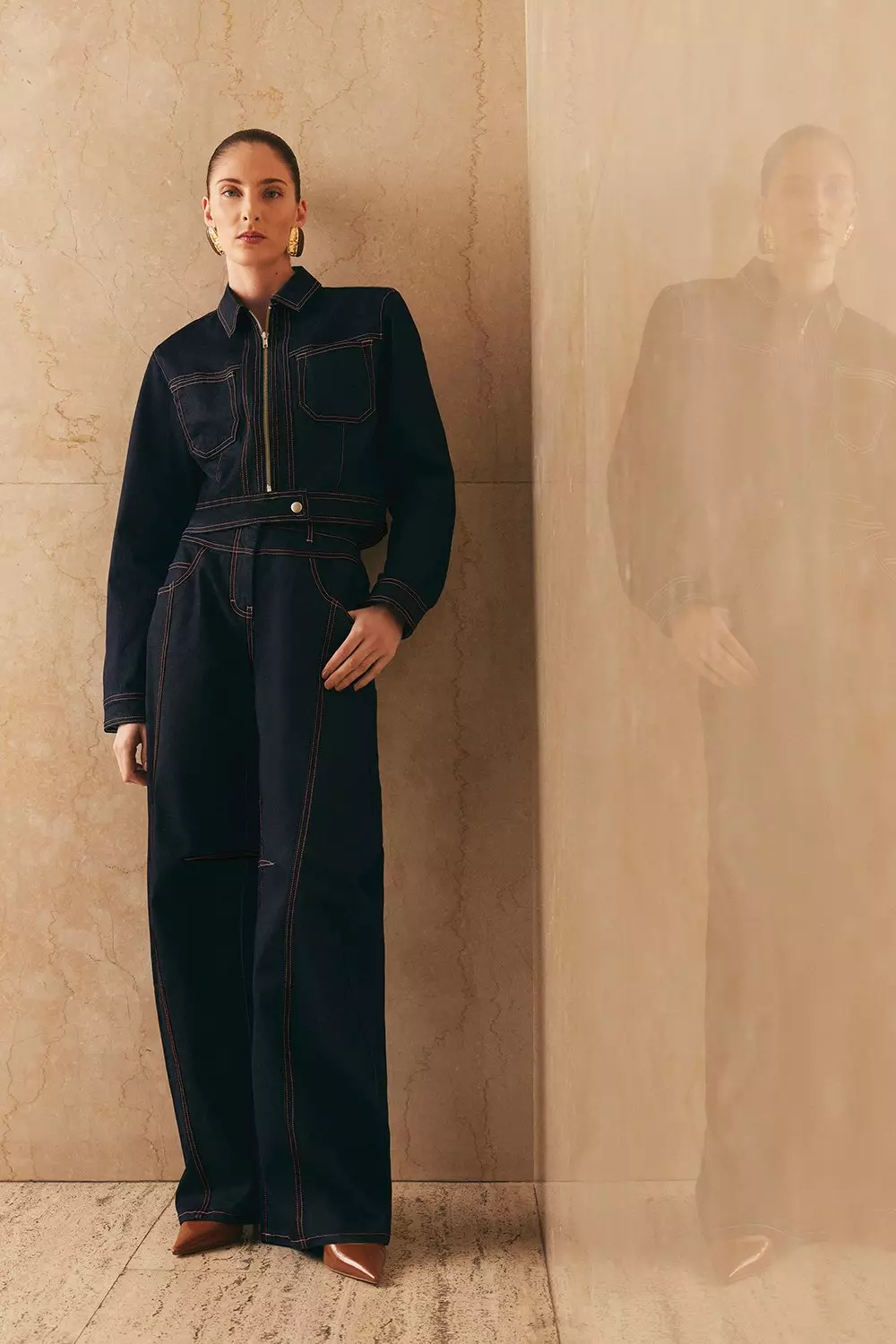 TENDERLOIN テンダーロイン DENIM MA-1 ジップアップデニム