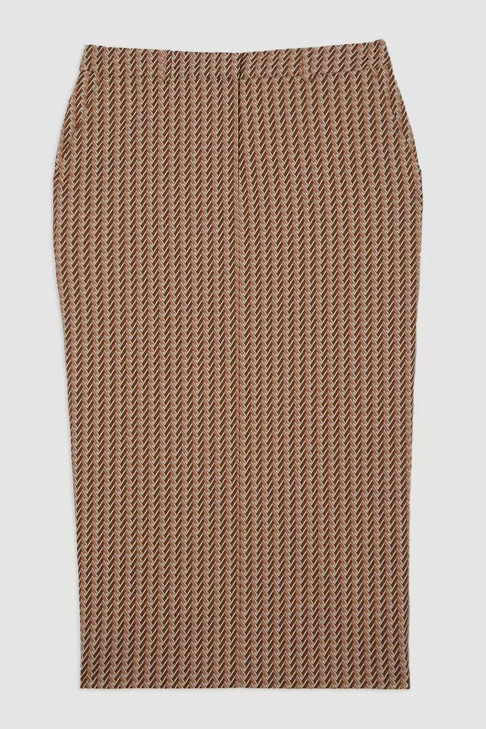 Black Jacquard Tailored Maxi Pencil Skirt alternative image