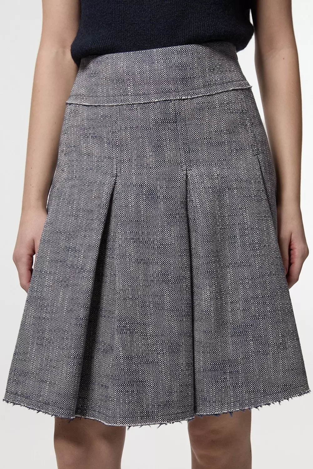 ★Karen Millen★ スプリングツイードテーラードフルスカート bkk24144_navy_xl?pdp.template