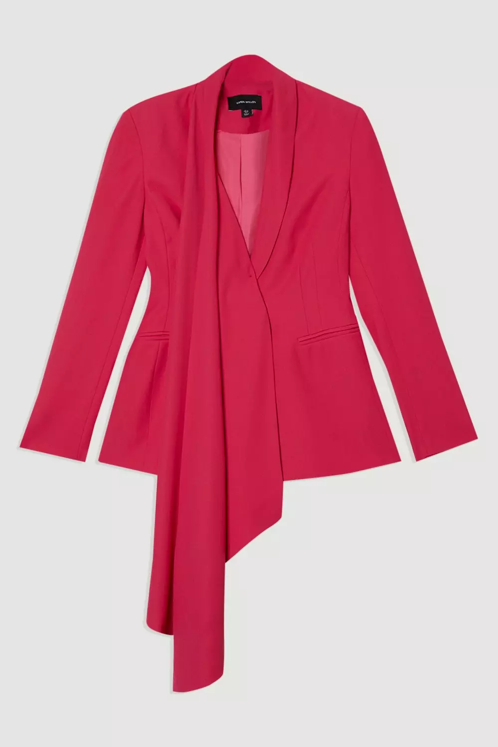 KAREN MILLEN ソフトテーラードカラー シングルブレストブレザー Soft Tailored Single Breasted Blazer | Karen Millen