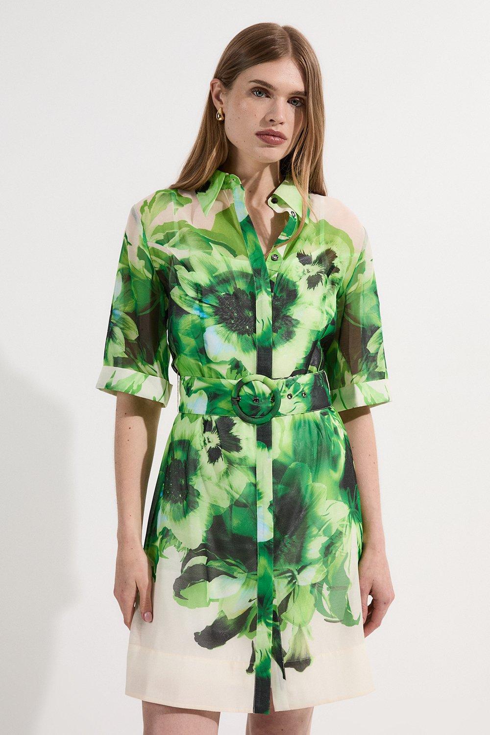Green Mini Dresses | Karen Millen US