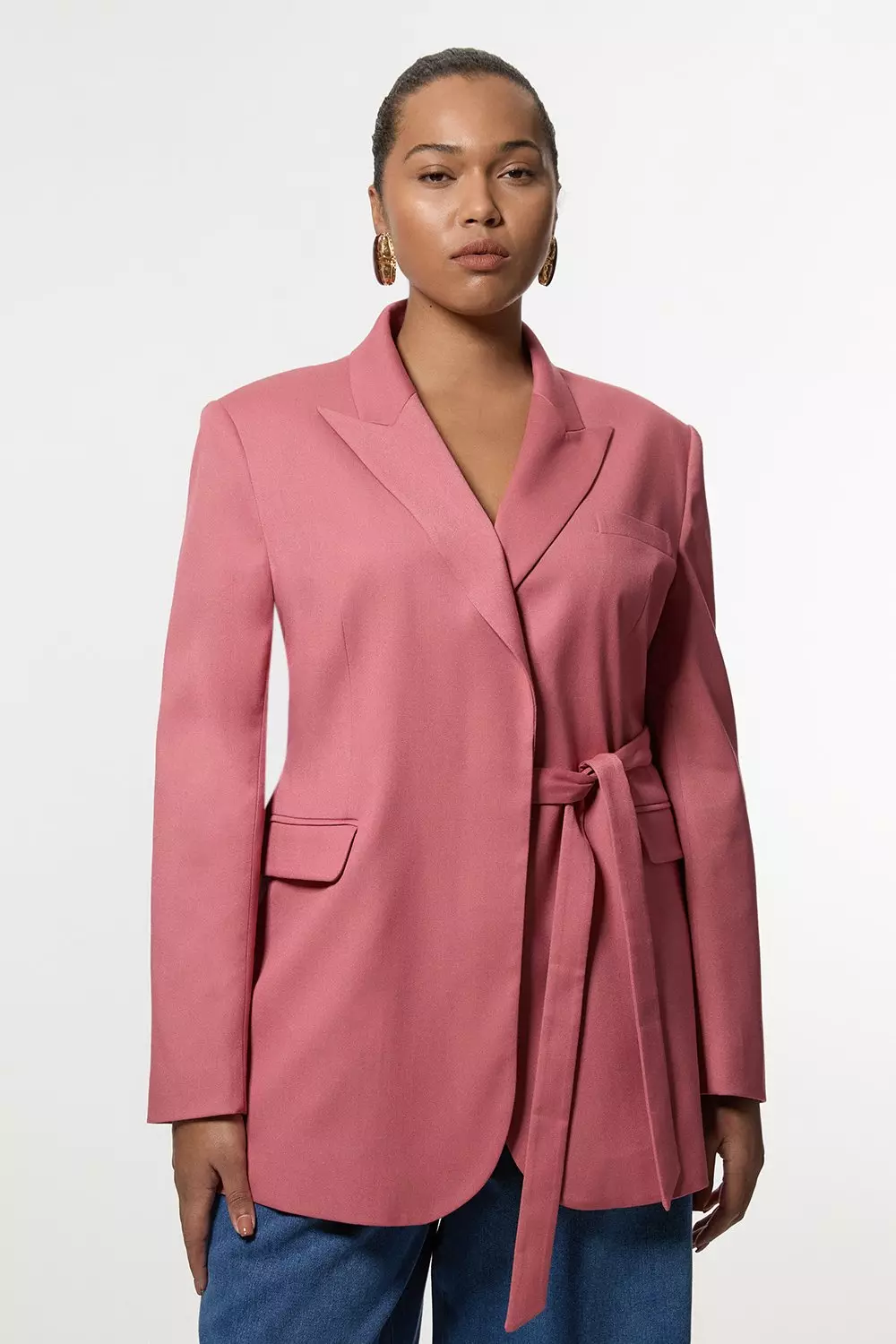 ★BOHEMSEO★WAIST TIED SINGLE BLAZER【送料込/関税込】 bkk24347_pink_xl?$