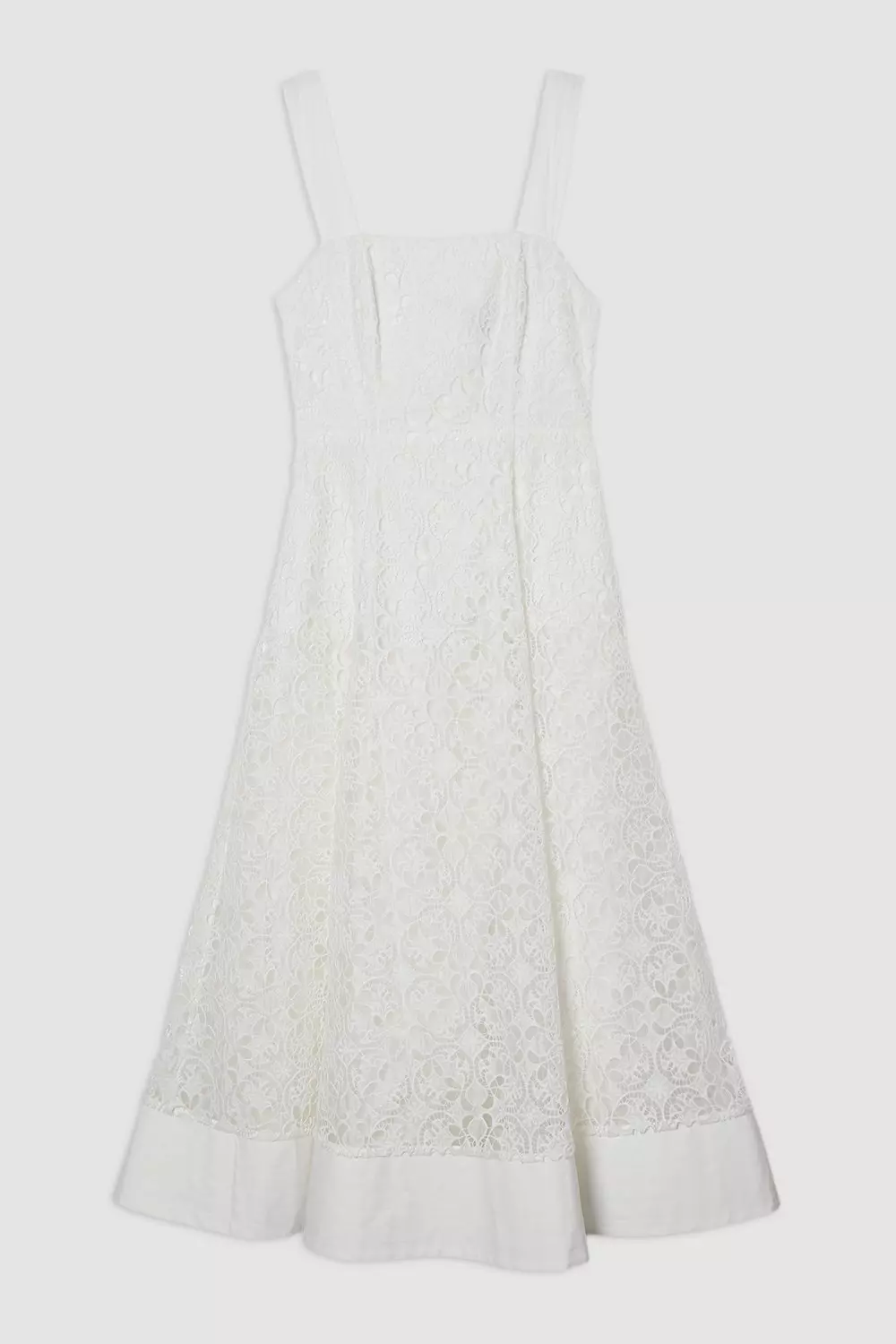 Cutwork Embroidery Woven Midi Prom Dress | Karen Millen