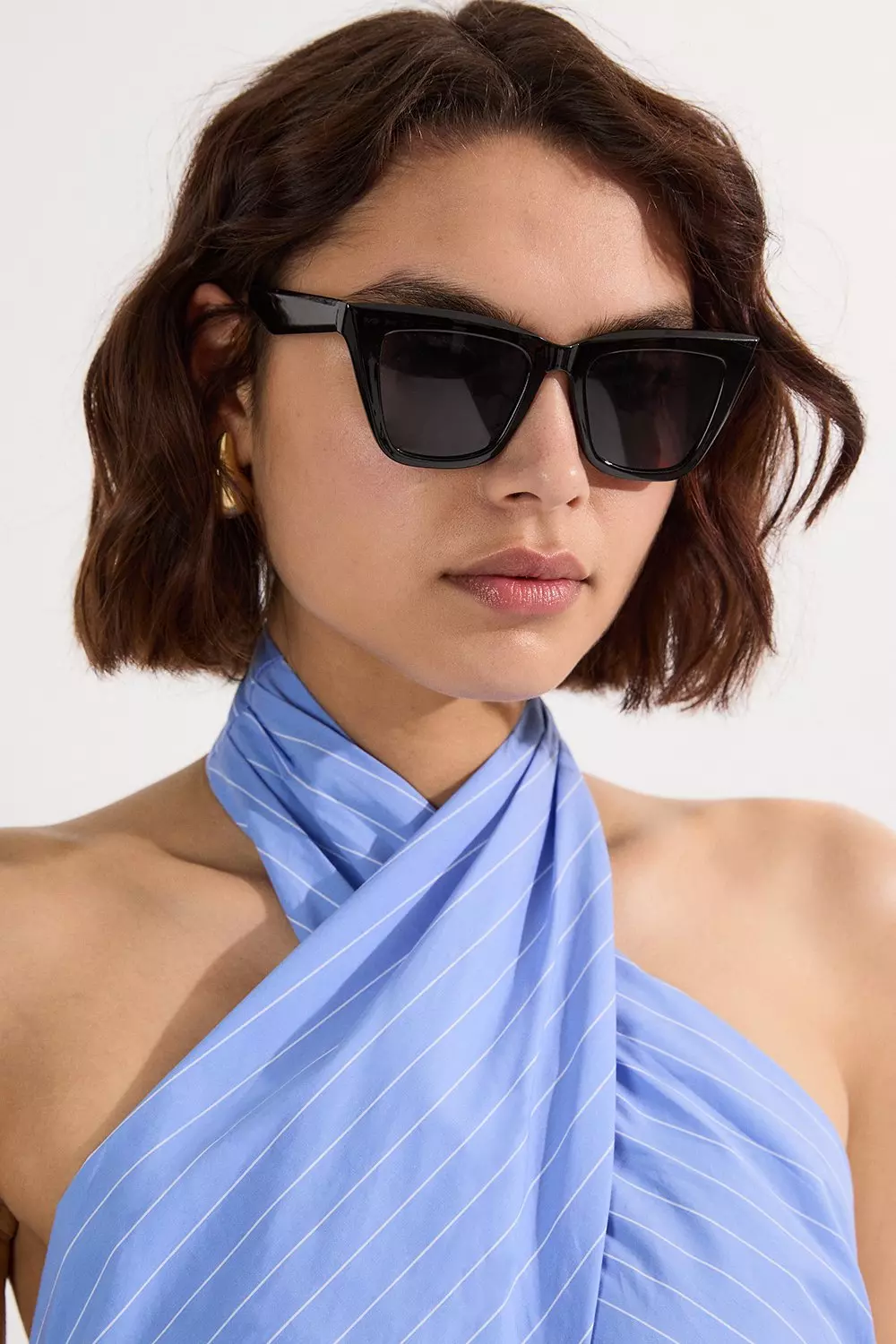 国内発・関税込【 KAREN MILLEN】ノッチネックタイフレアドレス 国内発・関税込!! KAREN MILLEN*ノッチネックタイフレアドレス