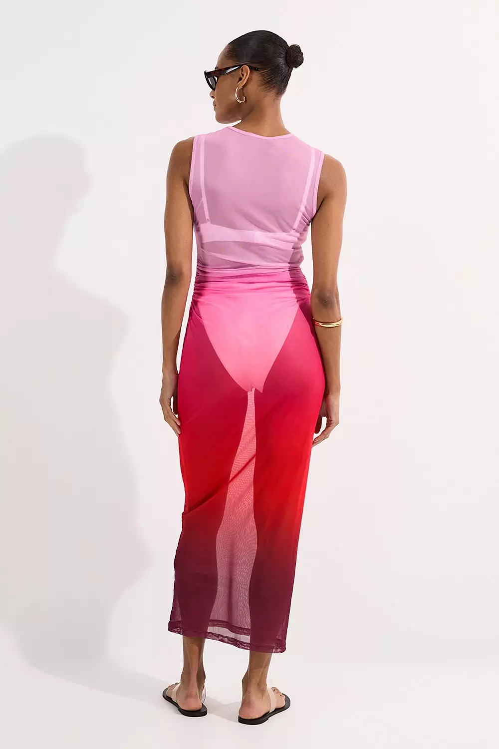 【KAREN MILLEN】 ストレッチ   ペプラムディテール  ドレス bkk21077_gold_xl?pdp.template