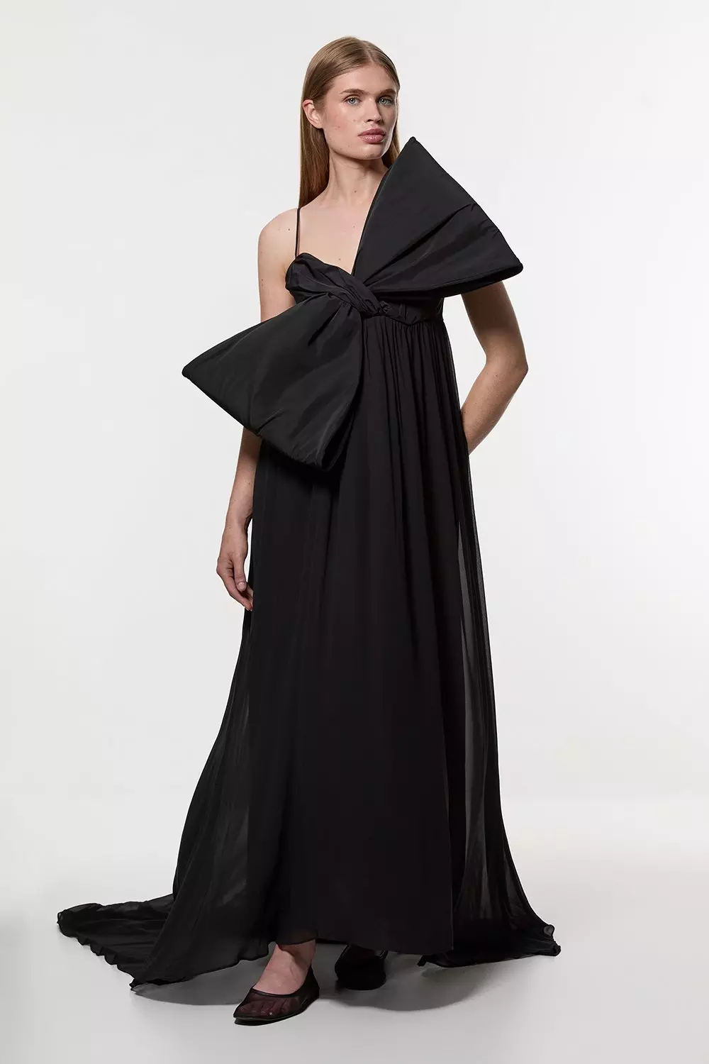 関税送料込★SALE★完売間近ラスト★KarenMillen★Taffetaドレス Lydia Millen Embellished Taffeta Woven Halter Prom Dress