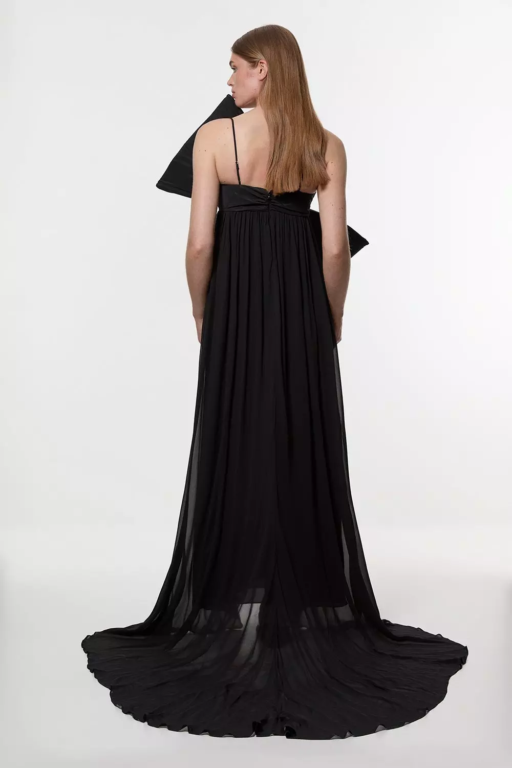 関税送料込★SALE★完売間近ラスト★KarenMillen★Taffetaドレス Lydia Millen Embellished Taffeta Woven Halter Prom Dress