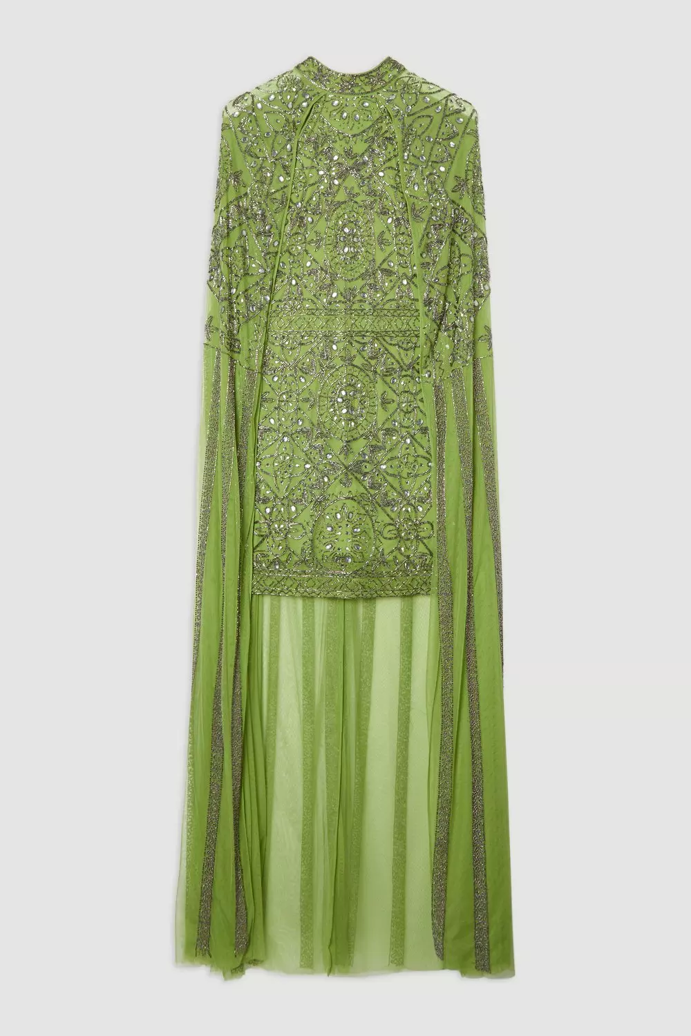 Petite Premium Beading And Embellished Cape Detail Woven