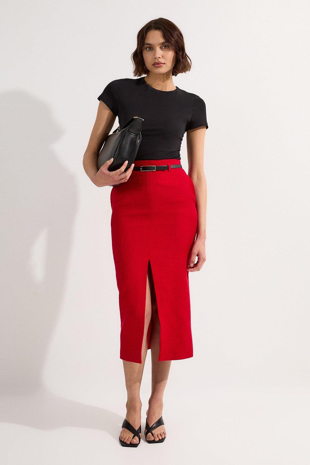 Tweed Skirts | Tweed Midi Skirts | Karen Millen