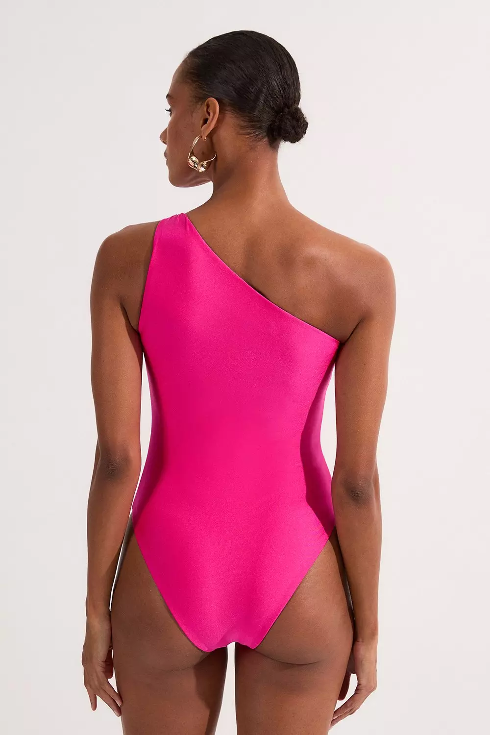 ★Karen Millen アブストラクトコットンミニ 魅惑的ワンピ★ Slinky Cut Out Asymmetric Swimsuit | Karen Millen