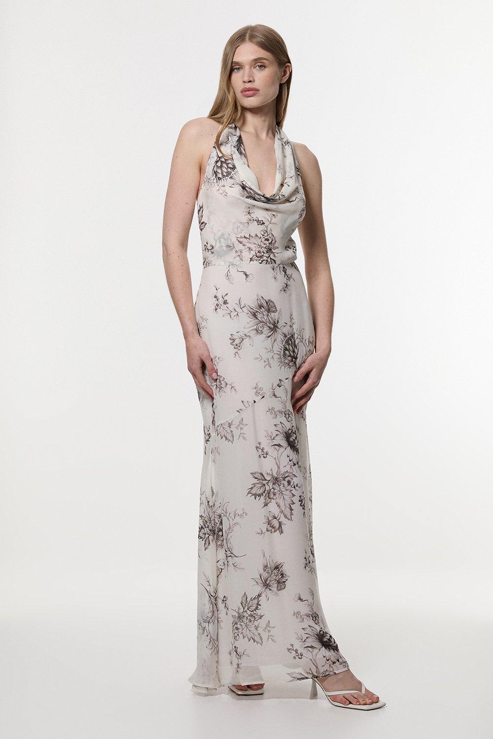 【Karen Millen】豪華なビーズ装飾 Vネック ウーブンドレス V Neck Dresses | V Neck Occasion Dresses | Karen Millen