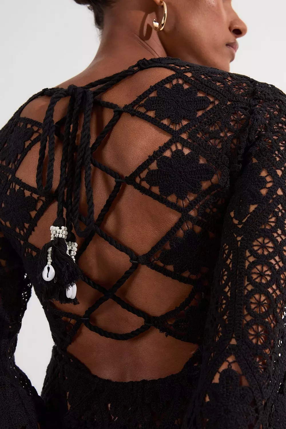 ★Karen Millen★ ビーチかぎ針編みミニドレス Beach Crochet Mini Dress | Karen Millen