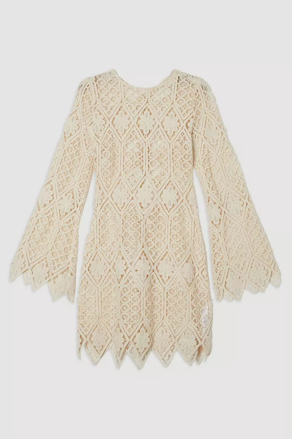 Ivory Beach Crochet Mini Dress alternative image