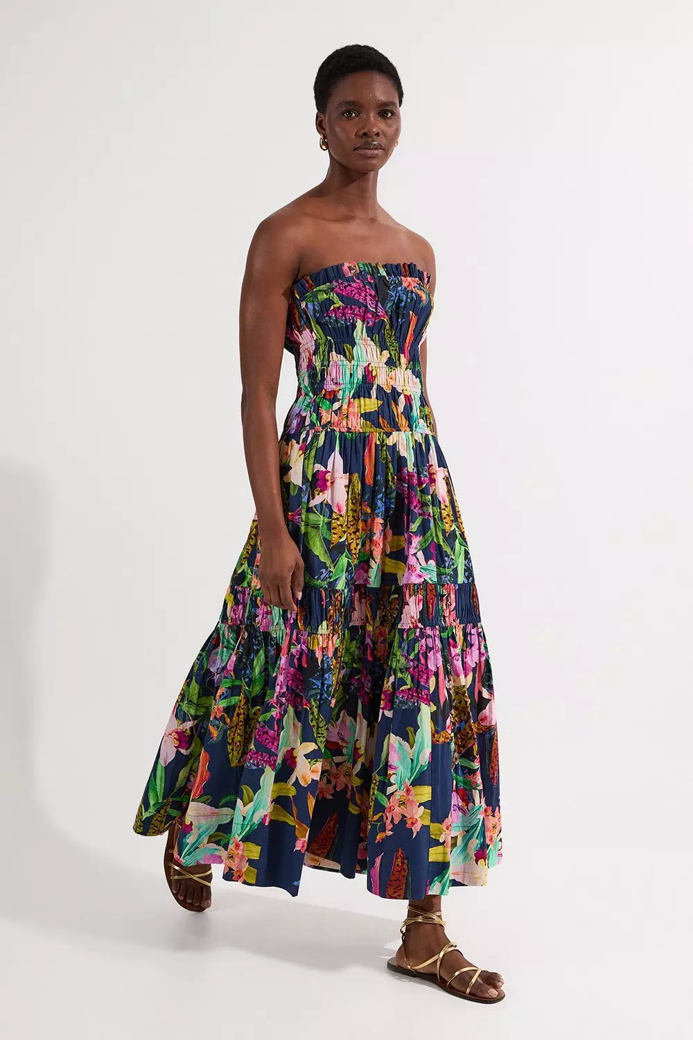Cotton Strapless Comfortable Vacation Dresses