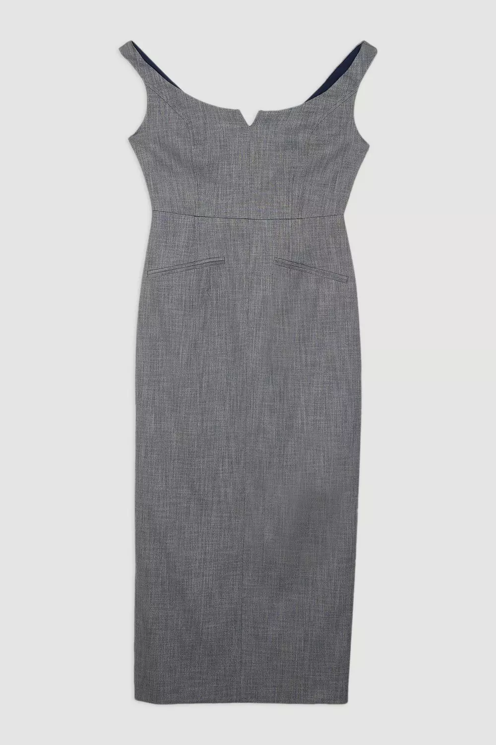 KAREN MILLEN◆Tailored Marl Strappy◆ペンシル◆ミディドレス Tailored Marl Strappy Pencil Maxi Dress | Karen Millen