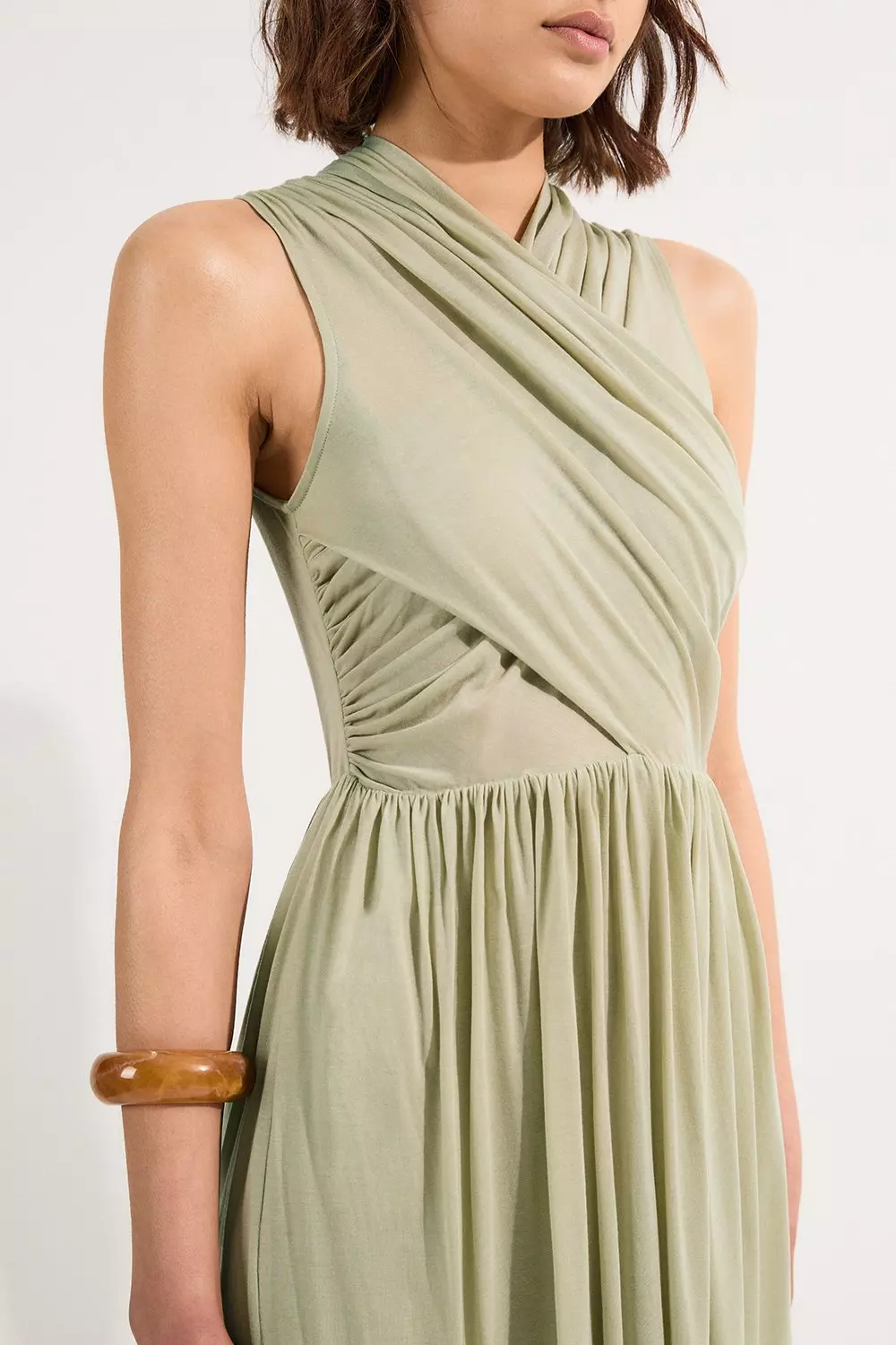 【KAREN MILLEN】 テンセル ジャージー ラップディテール ドレス 関税込☆Karen Millen☆テンセルジャージーラップドレス