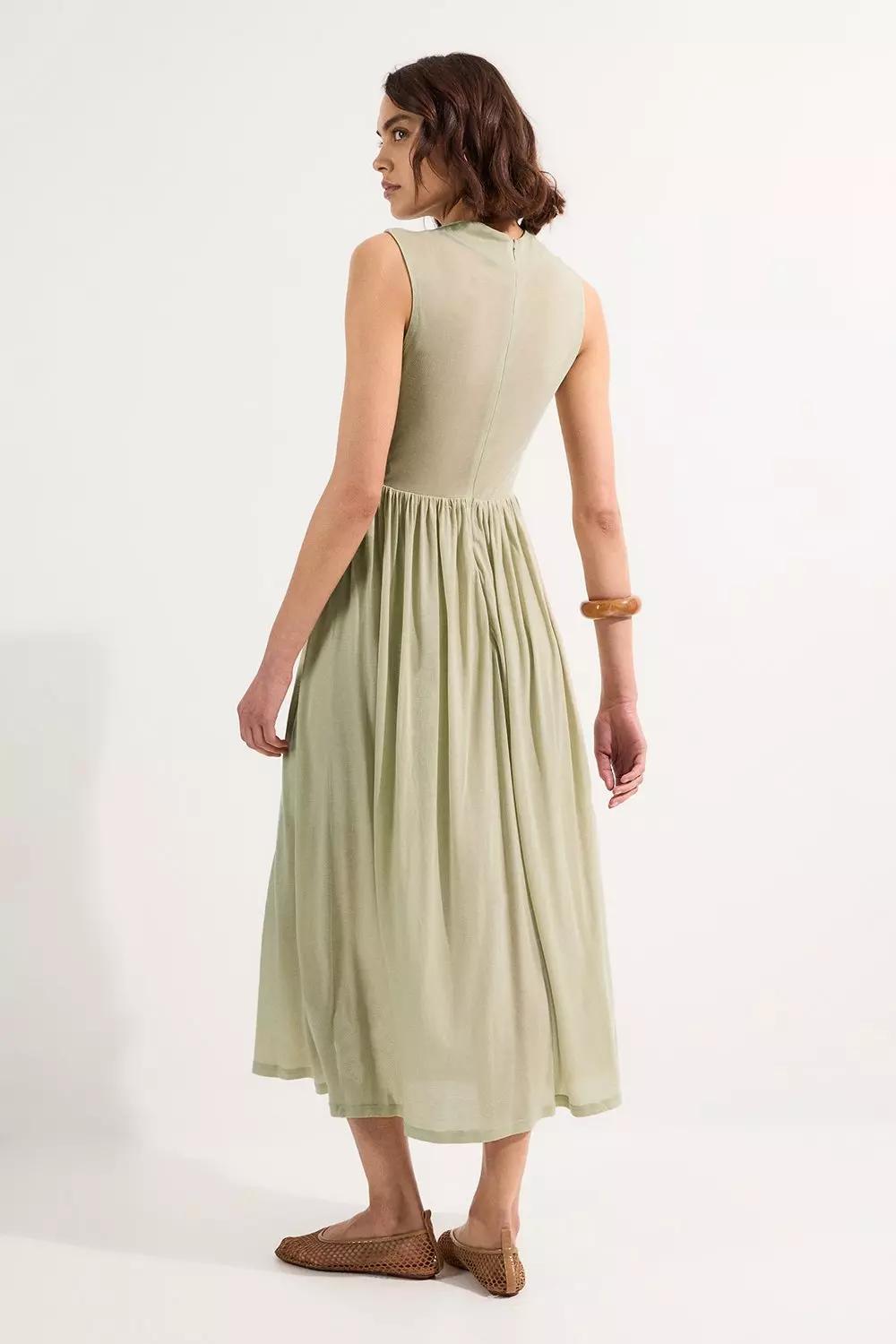 Premium Tencel Jersey Wrap Detail Midi Dress | Karen Millen
