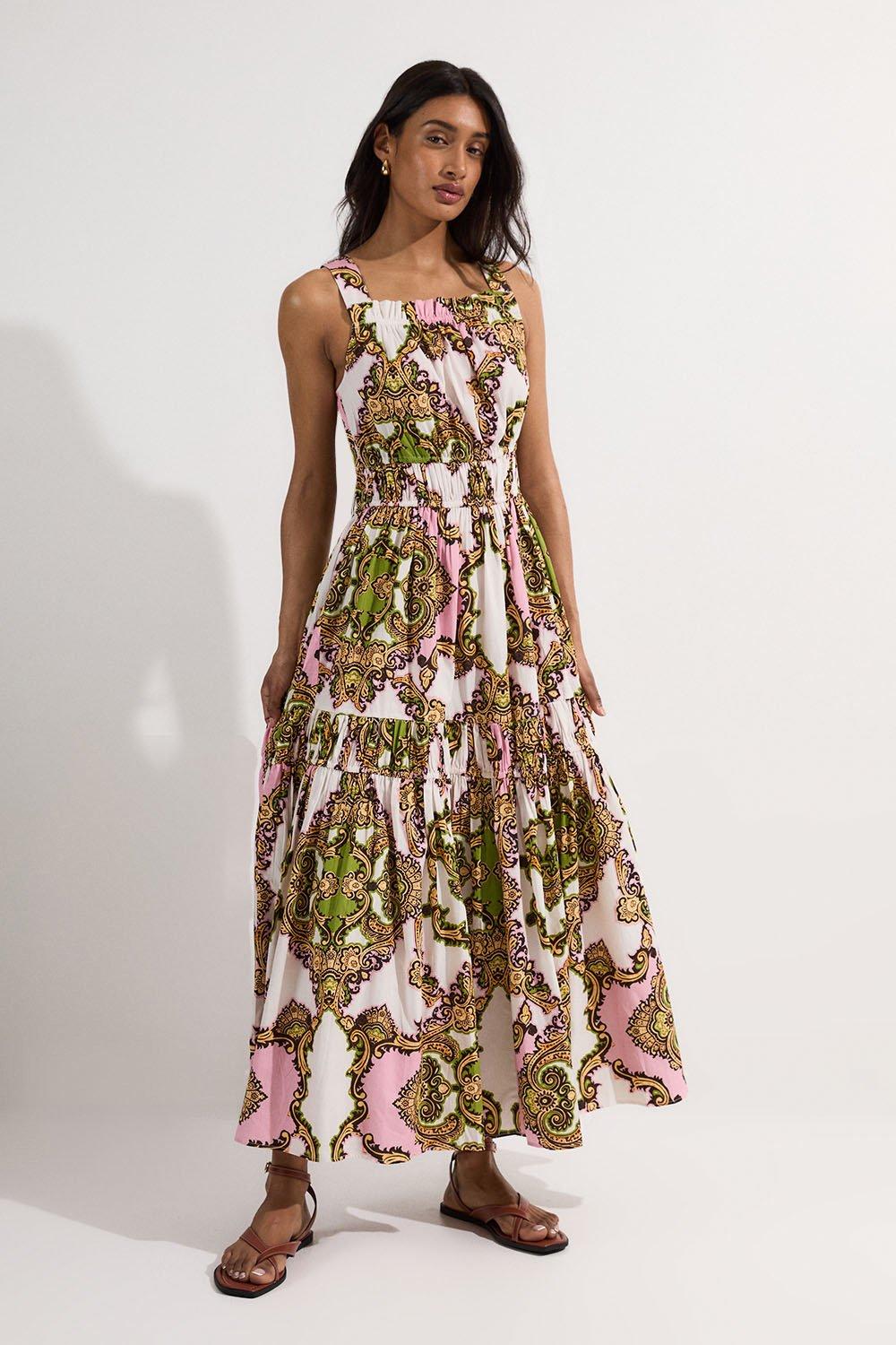 Shirred Maxi Dresses | Karen Millen US