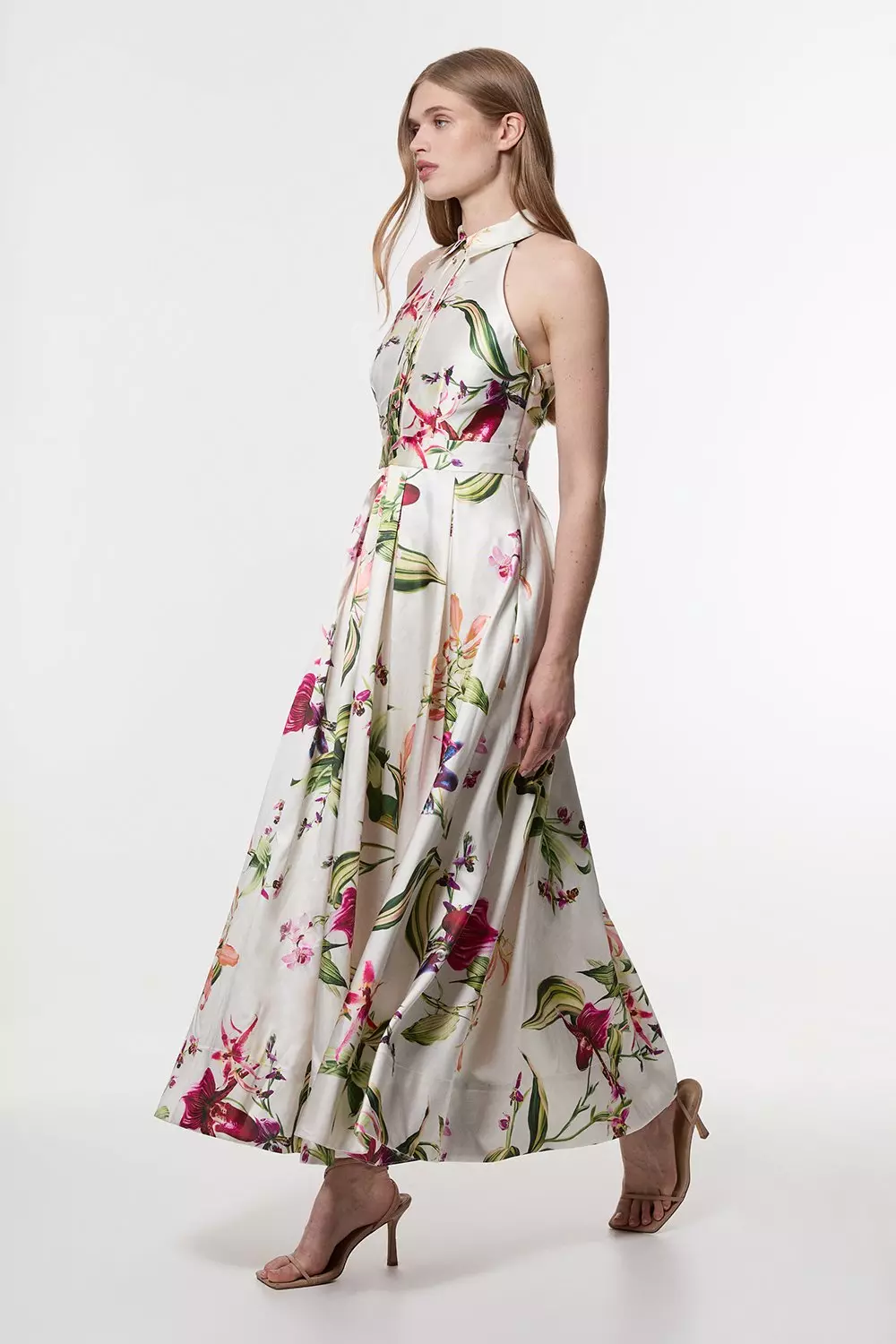 ★Karen Millen★ガーデンフローラルツイルカラードマキシドレス bkk24903_floral_xl?$