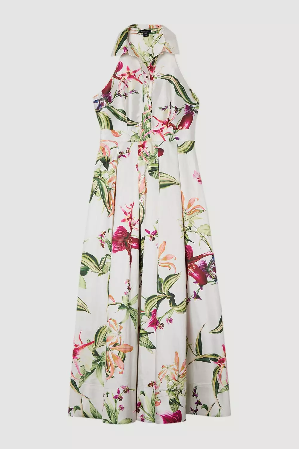 【Karen Millen】Garden Floral Twill Collared マキシ DRESS bkk24903_floral_xl?pdp.template